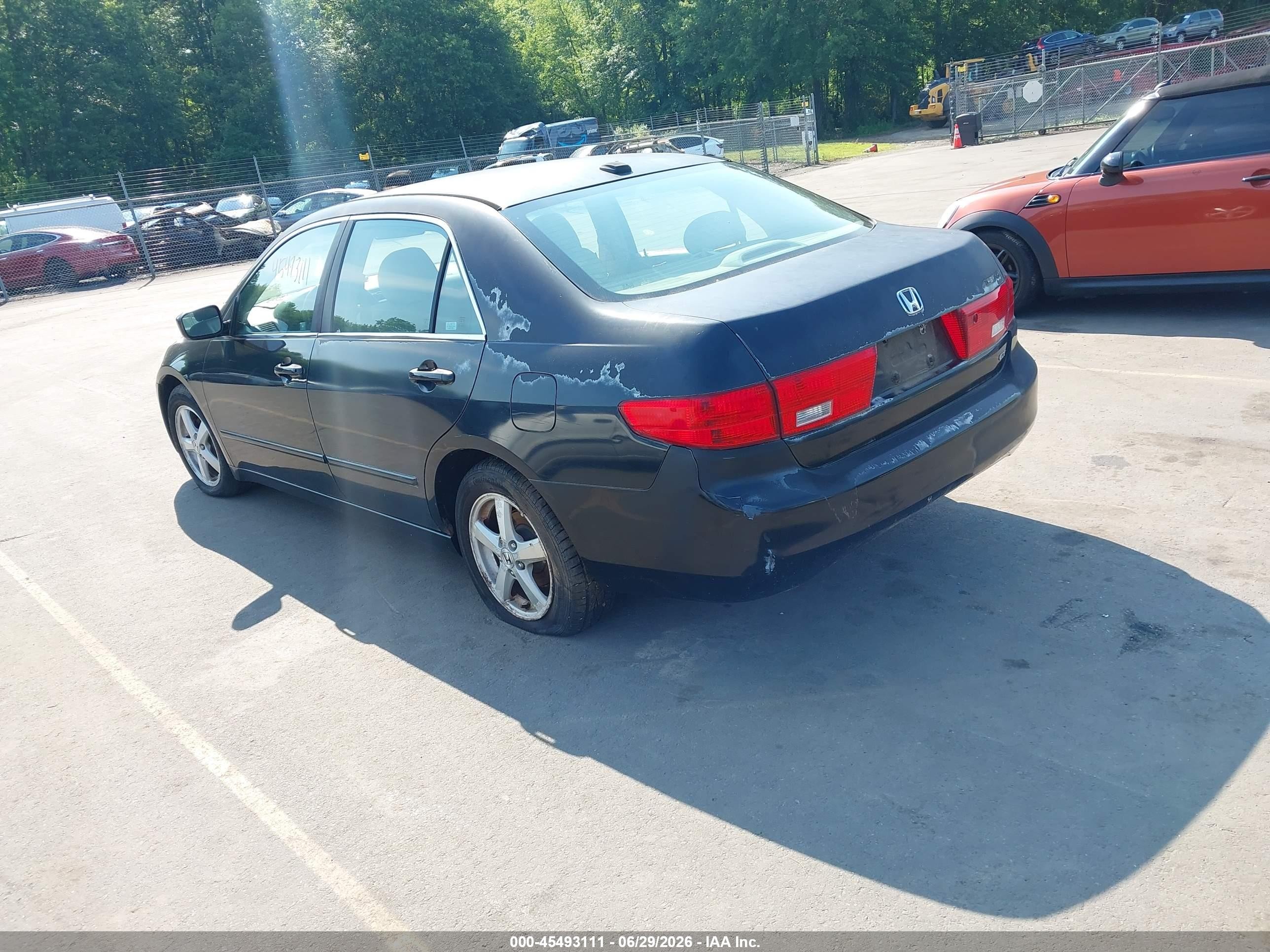 2005 Honda Accord 2.4 Ex Black vin: 1HGCM55855A118951