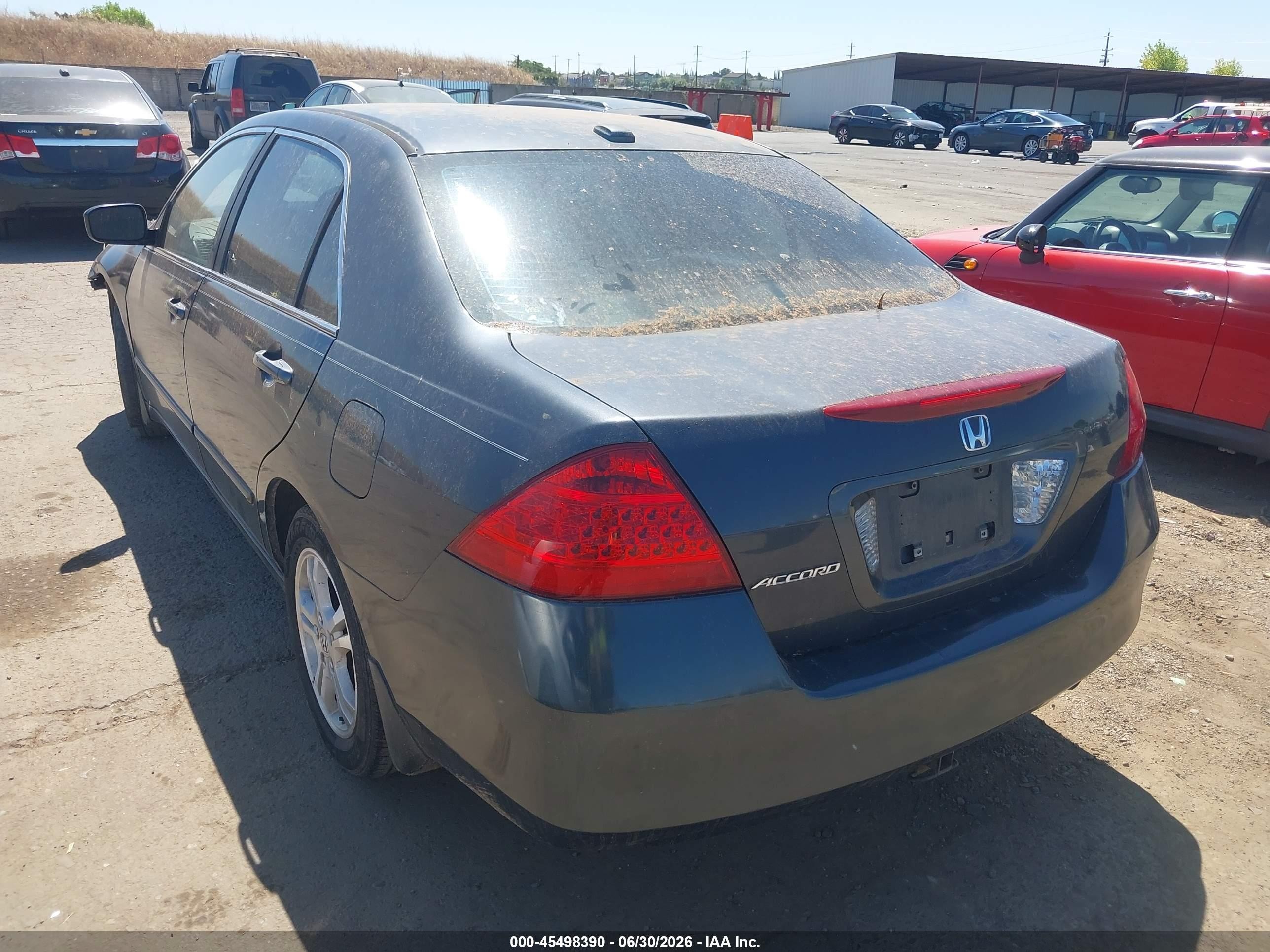 2006 Honda Accord 2.4 Ex Blue vin: 1HGCM55856A162594