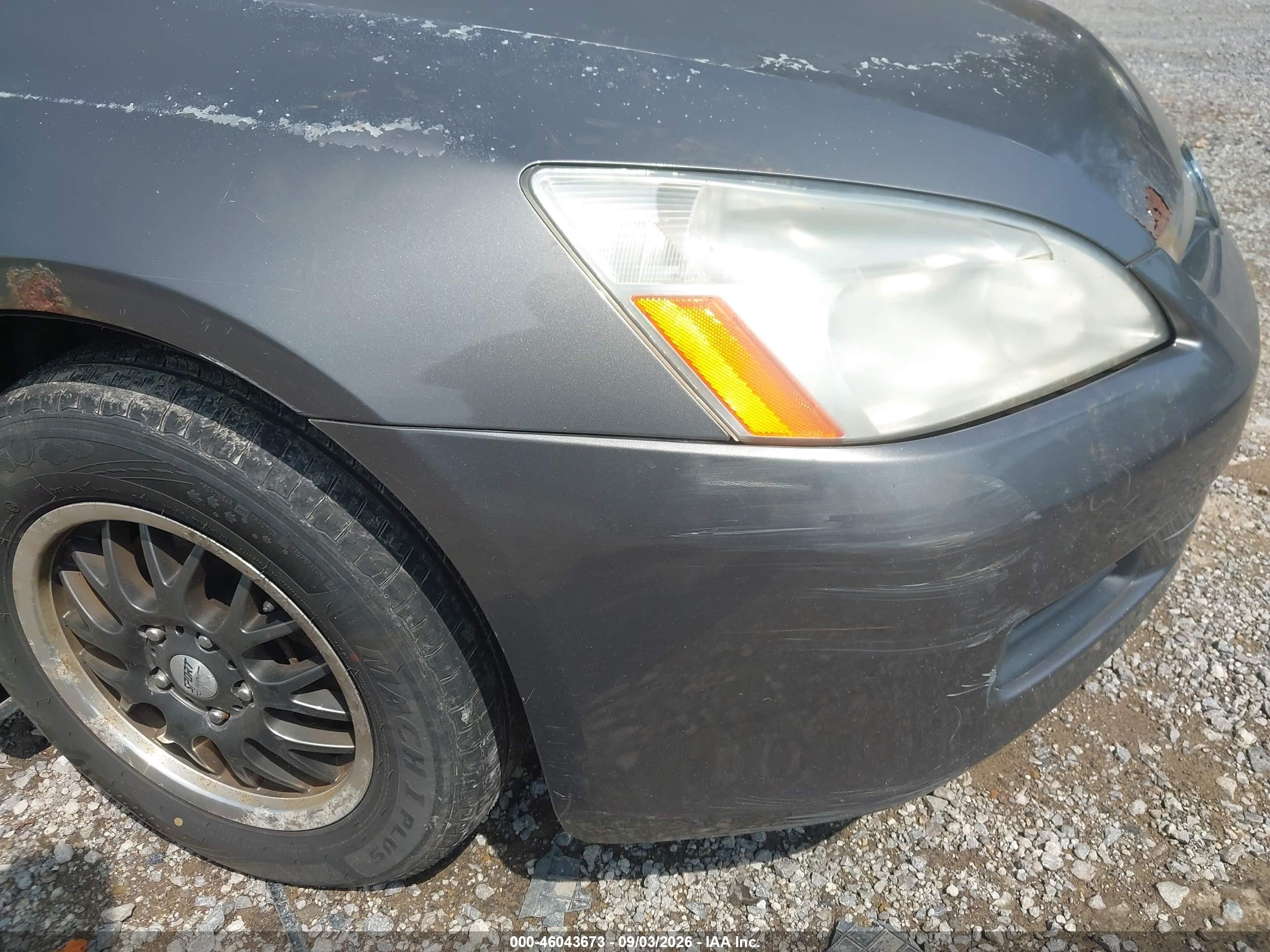 2007 Honda Accord 2.4 Ex Коричневый vin: 1HGCM55857A117902