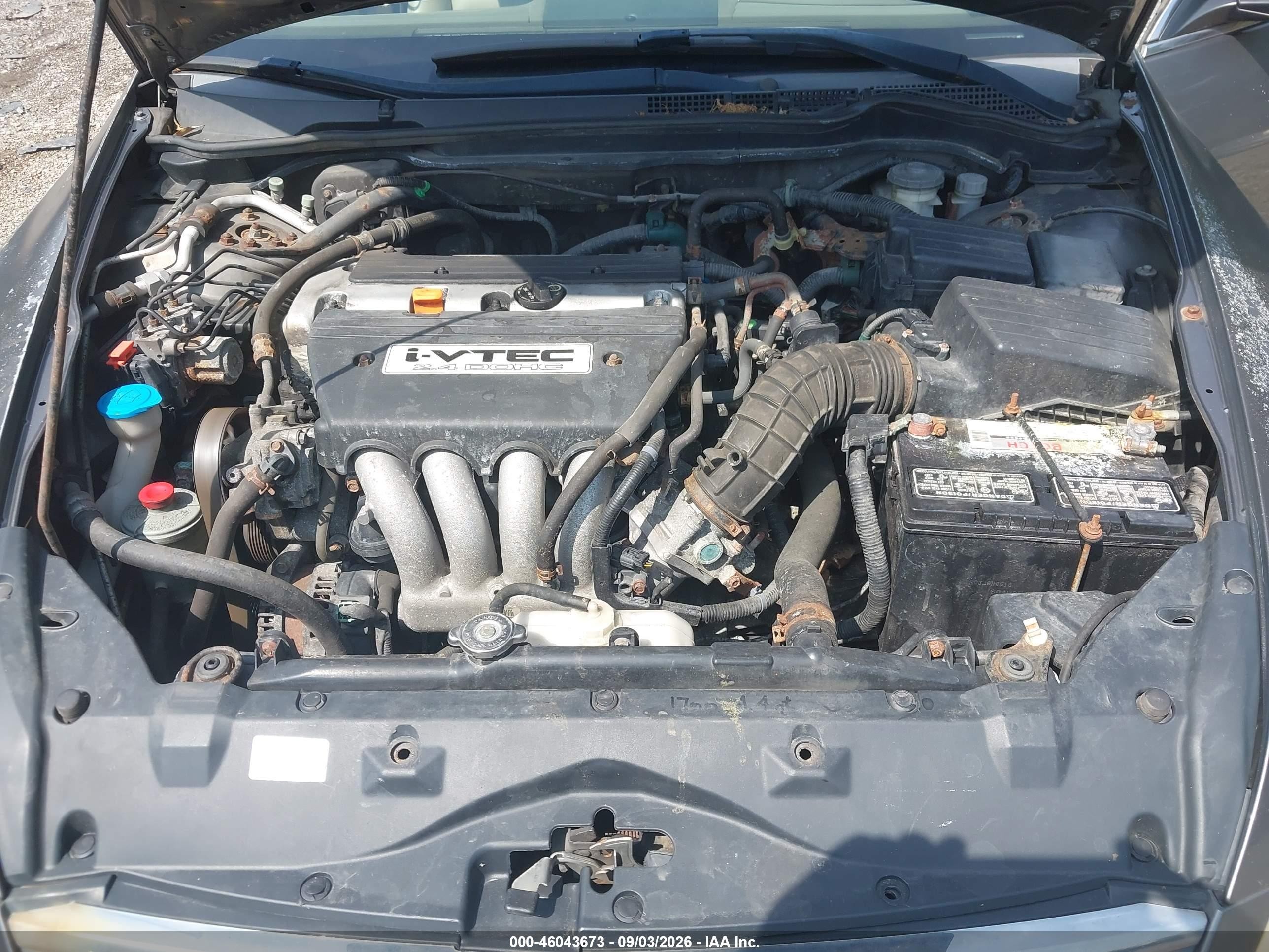 2007 Honda Accord 2.4 Ex Коричневый vin: 1HGCM55857A117902