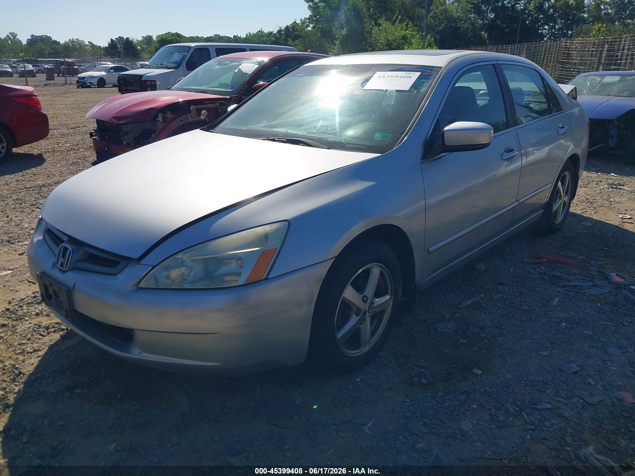 2004 Honda Accord 2.4 Ex Silver vin: 1HGCM55864A102885