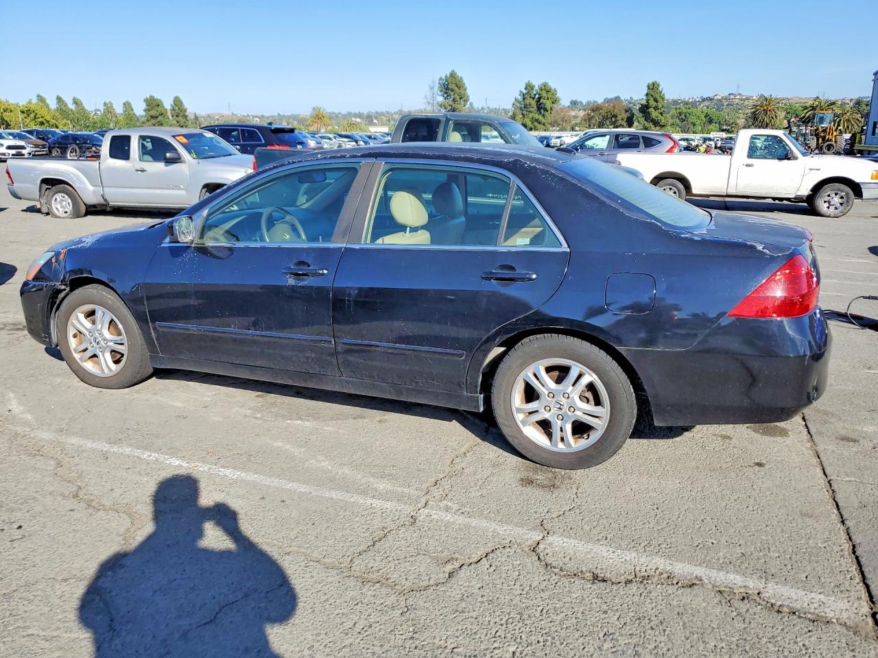 2006 Honda Accord Ex Black vin: 1HGCM55866A176603