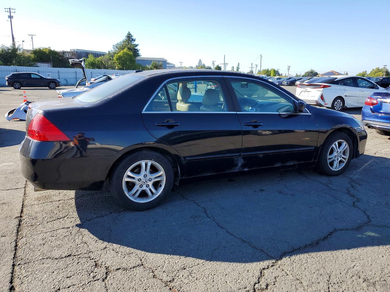 2006 Honda Accord Ex Black vin: 1HGCM55866A176603