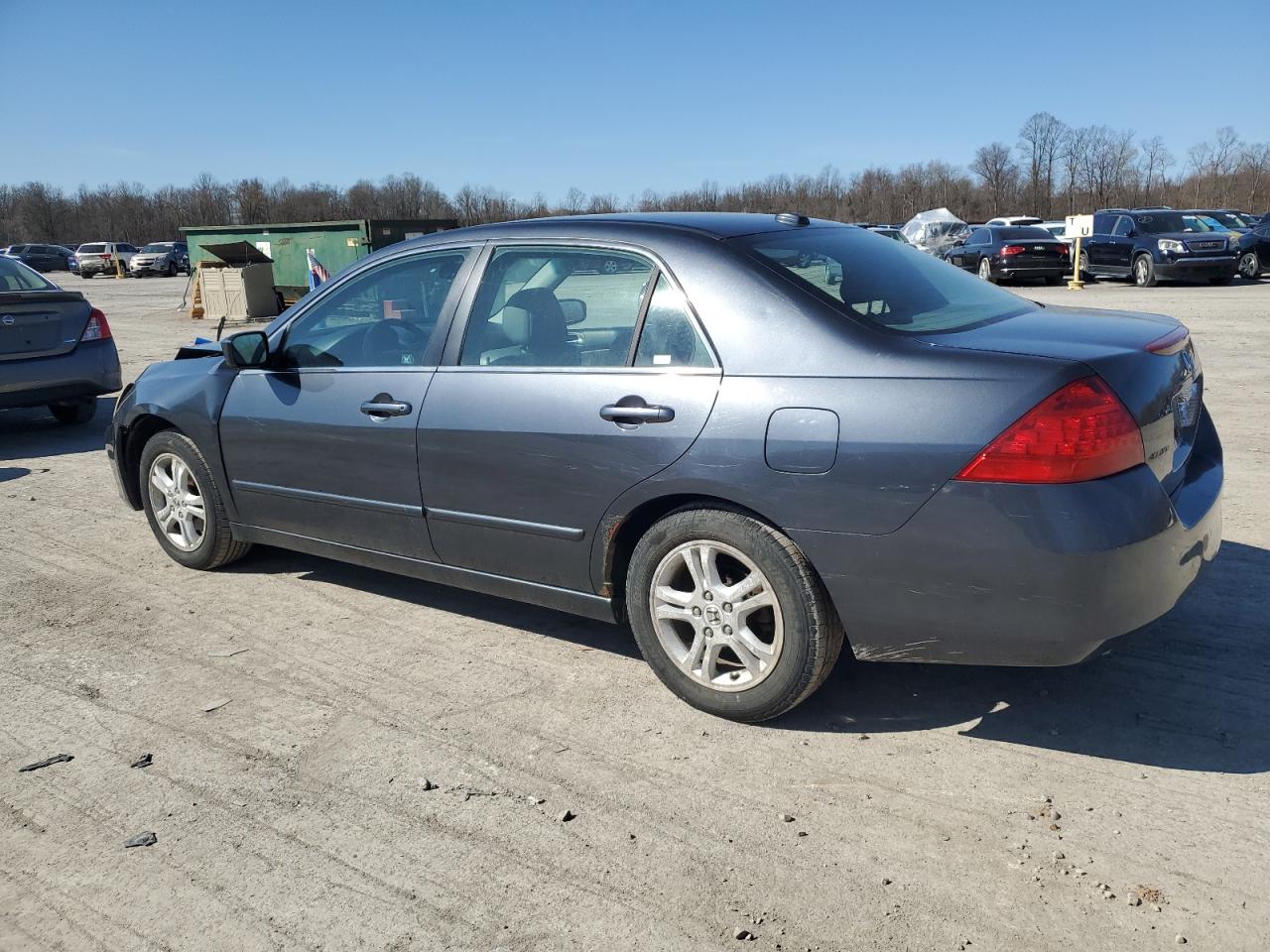 2007 Honda Accord Ex Gray vin: 1HGCM55867A004380