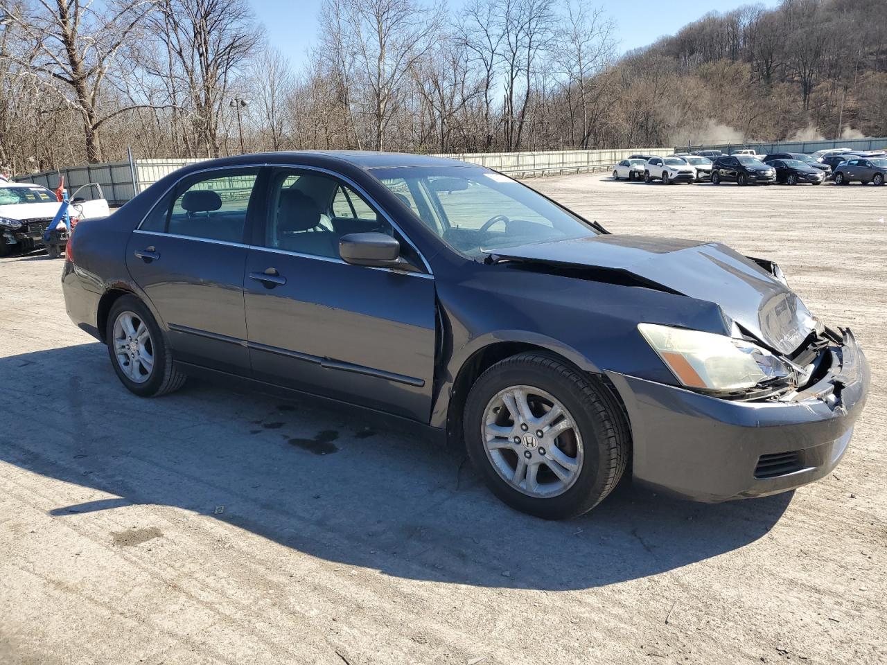 2007 Honda Accord Ex Gray vin: 1HGCM55867A004380