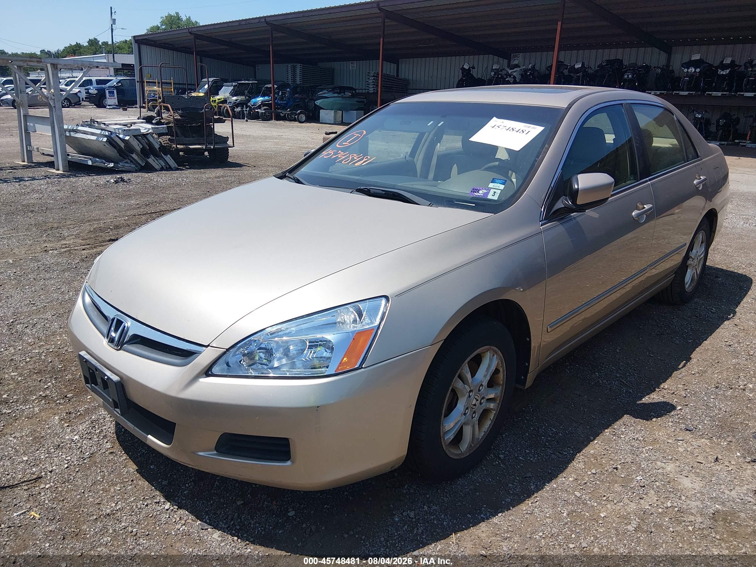 2006 Honda Accord 2.4 Ex Gold vin: 1HGCM55876A176626