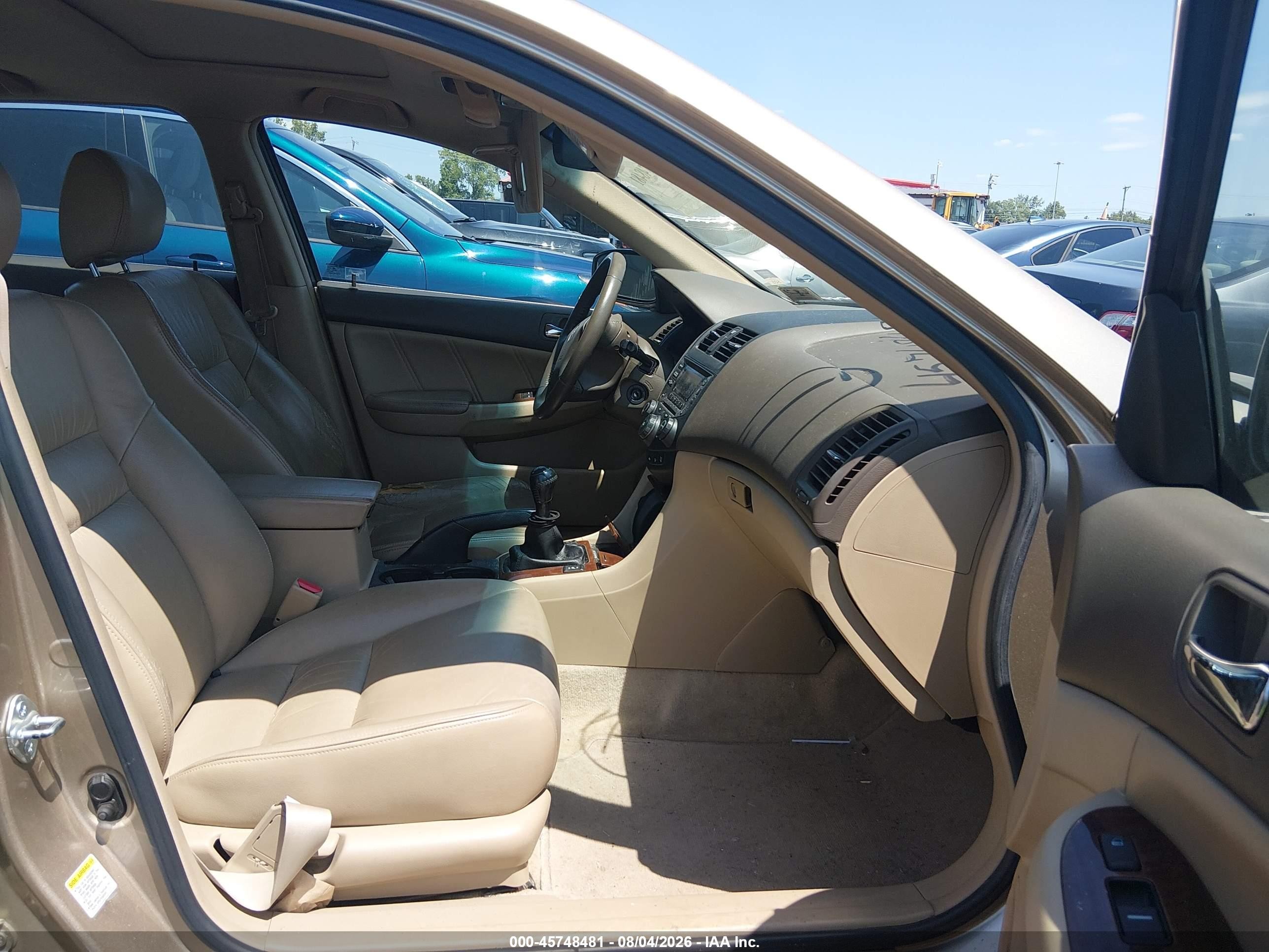 2006 Honda Accord 2.4 Ex Gold vin: 1HGCM55876A176626