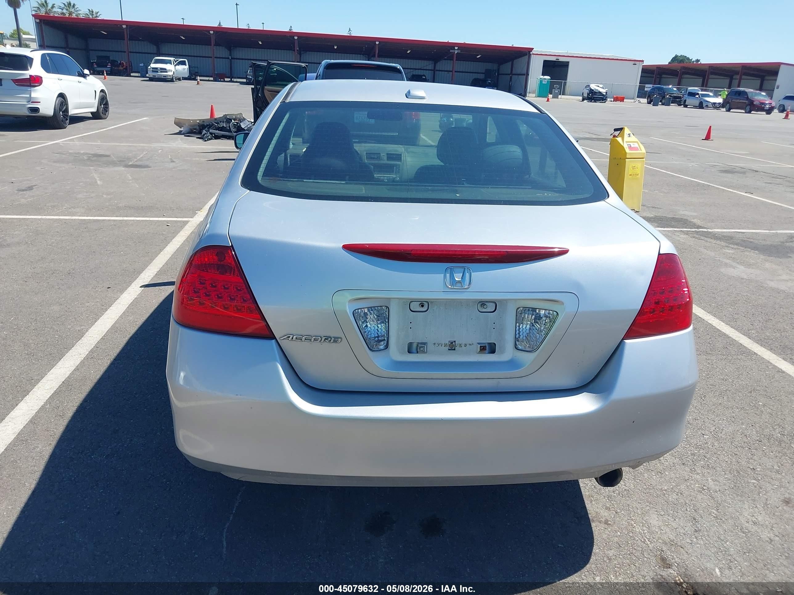 2007 Honda Accord 2.4 Ex Серебряный vin: 1HGCM55877A038845
