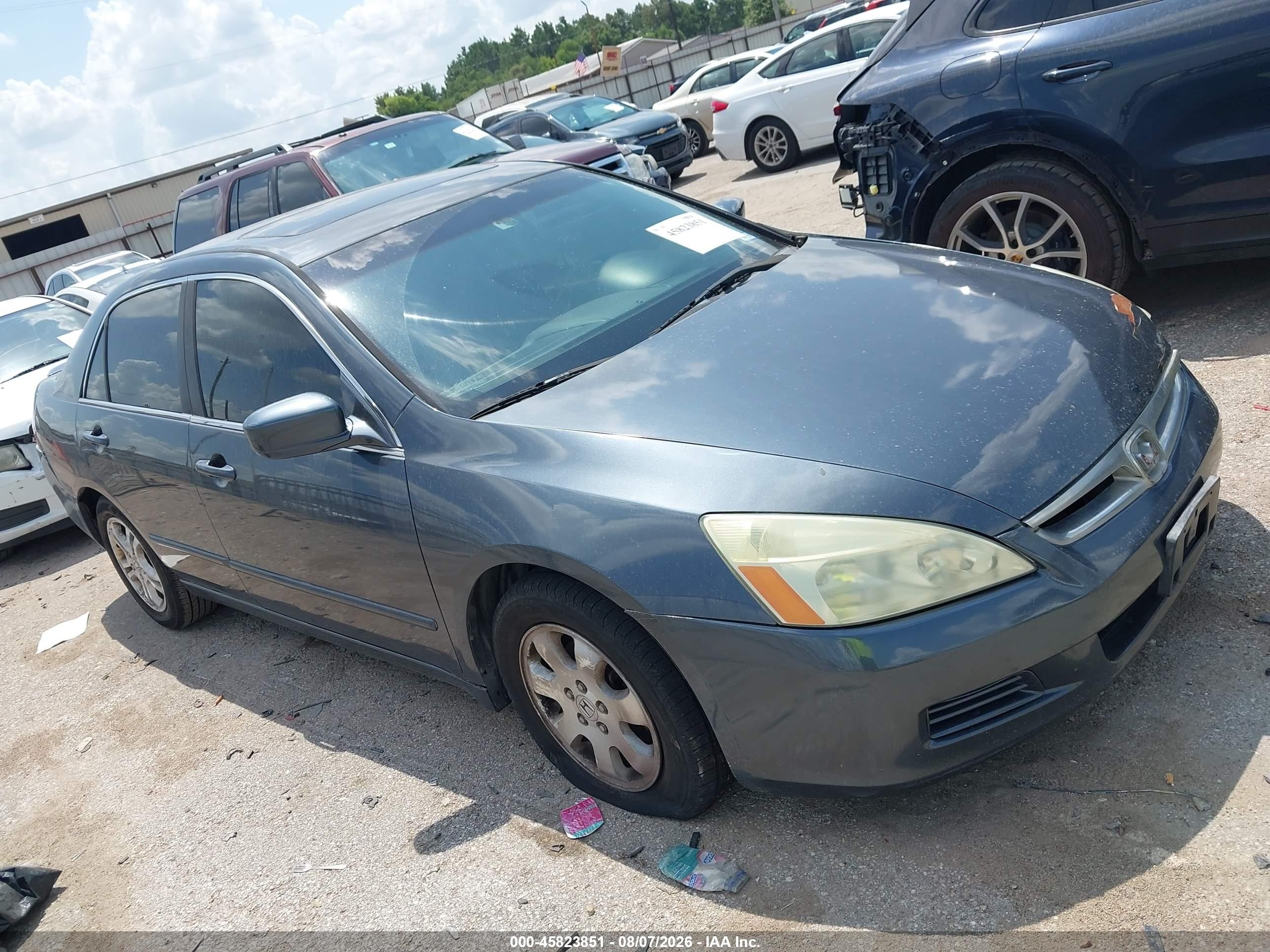 2006 Honda Accord 2.4 Ex Blue vin: 1HGCM55886A110277