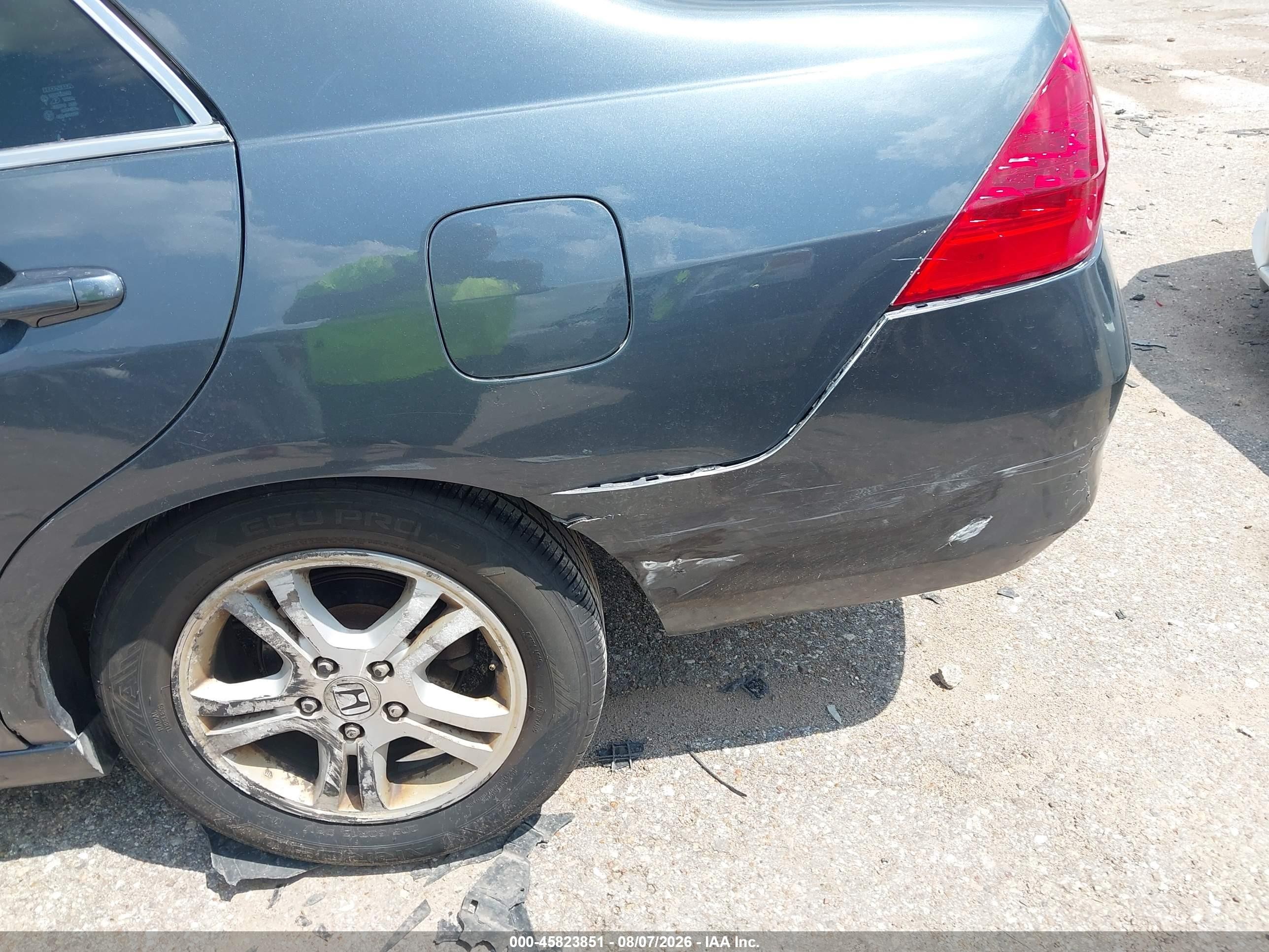 2006 Honda Accord 2.4 Ex Blue vin: 1HGCM55886A110277