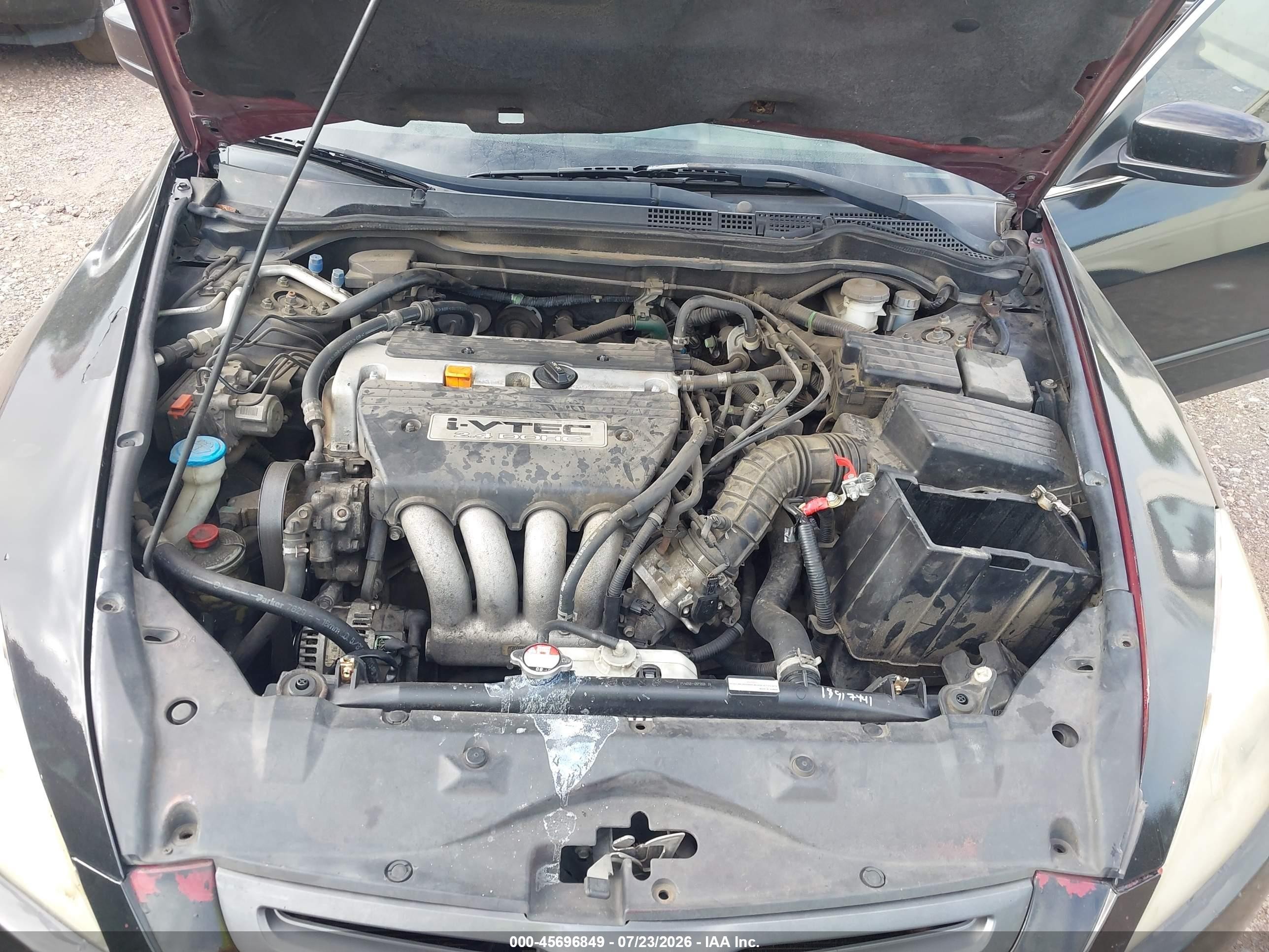 2004 Honda Accord 2.4 Ex Black vin: 1HGCM558X4A042108