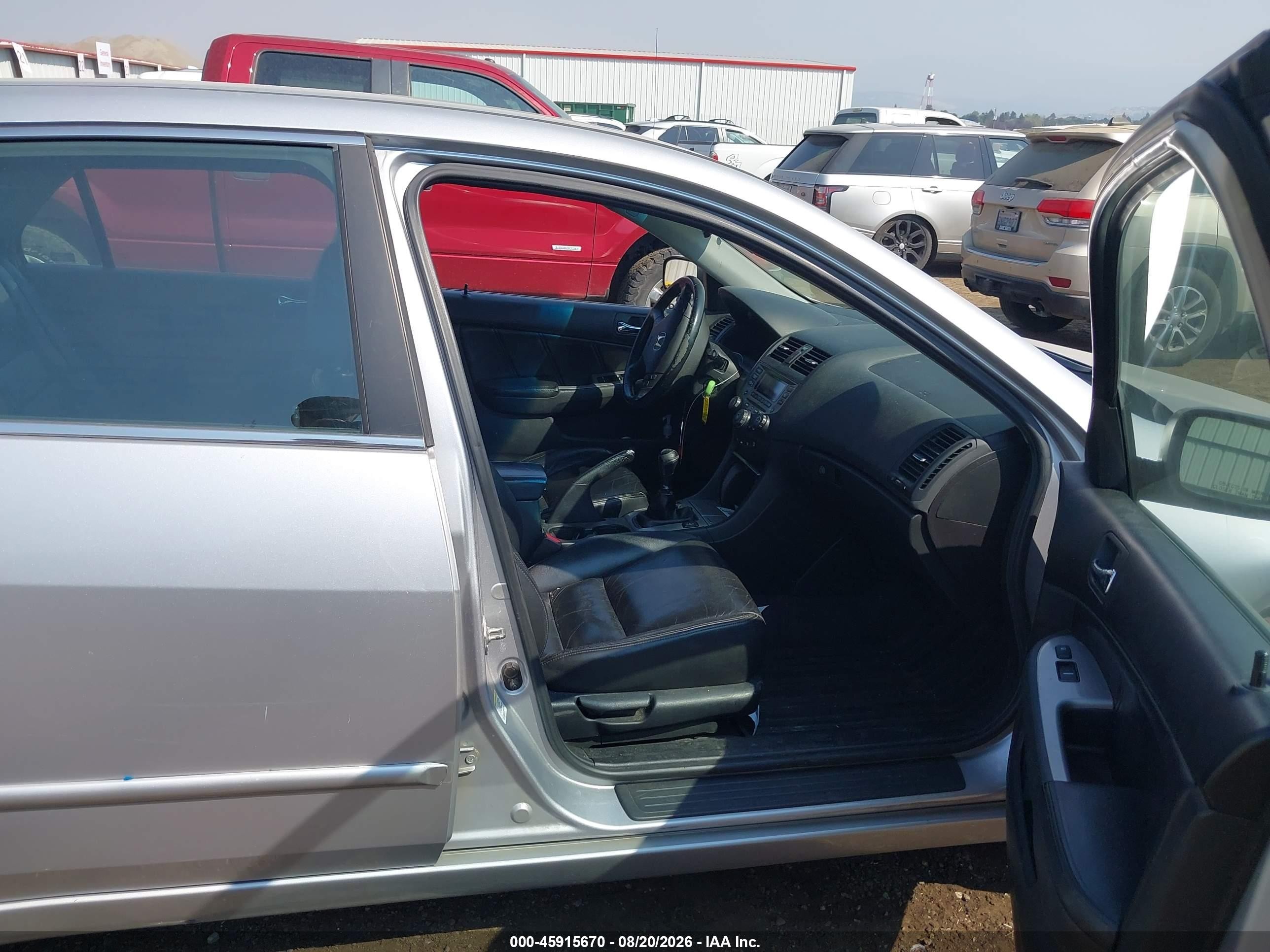 2007 Honda Accord 2.4 Ex Silver vin: 1HGCM558X7A038838