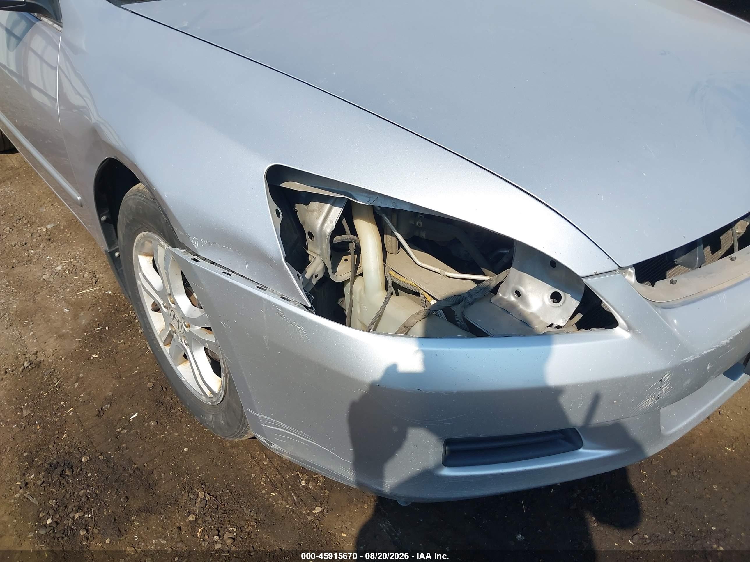 2007 Honda Accord 2.4 Ex Silver vin: 1HGCM558X7A038838