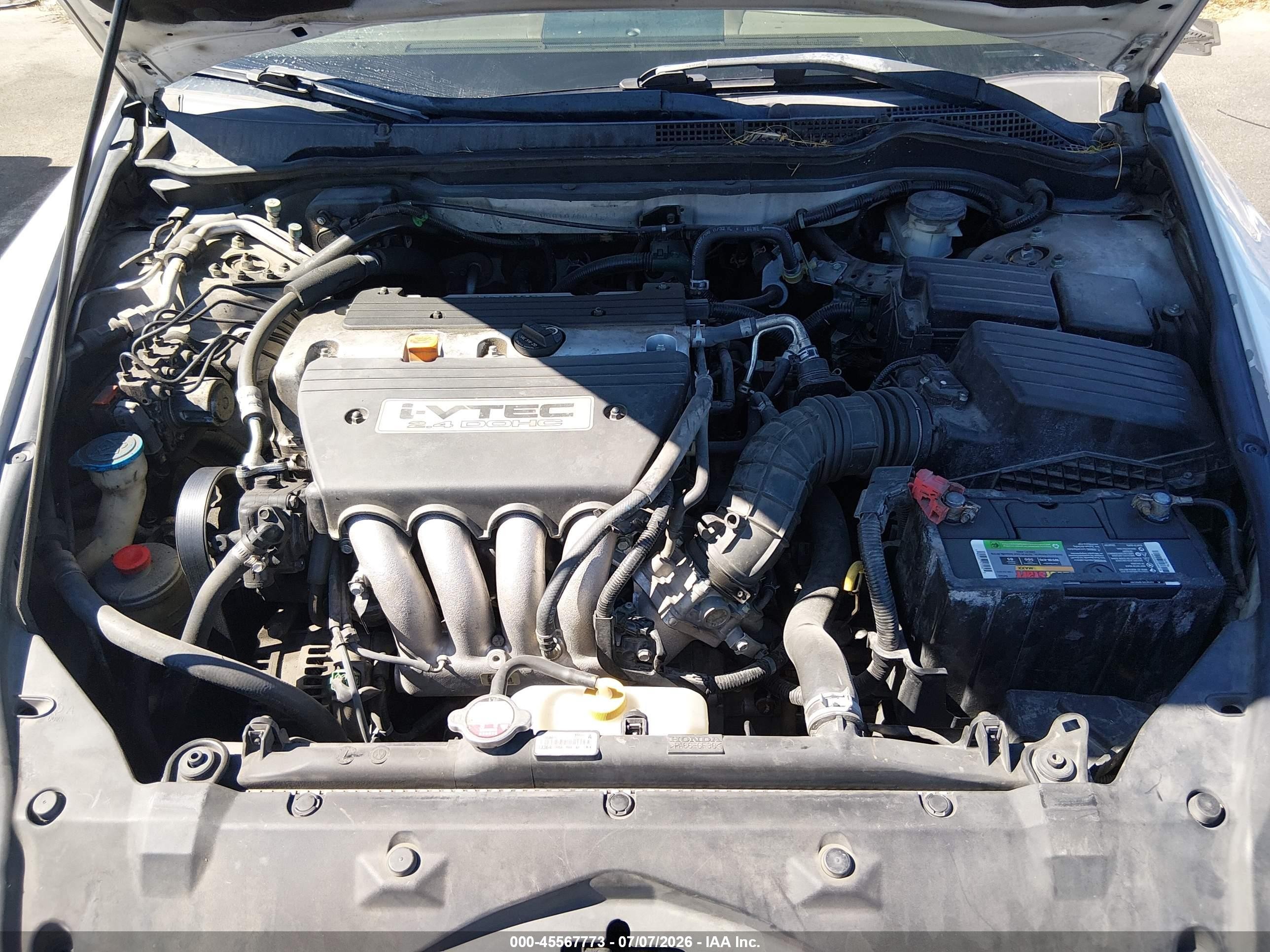 2007 Honda Accord 2.4 Vp Белый vin: 1HGCM56107A071381