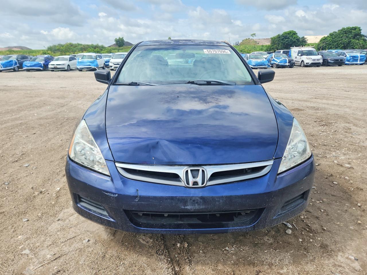 2007 Honda Accord Value Blue vin: 1HGCM56107A227256