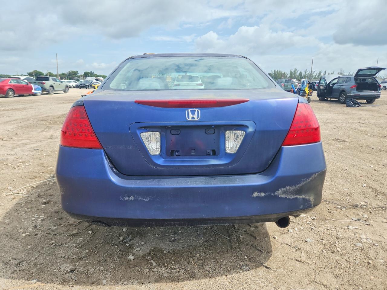 2007 Honda Accord Value Blue vin: 1HGCM56107A227256