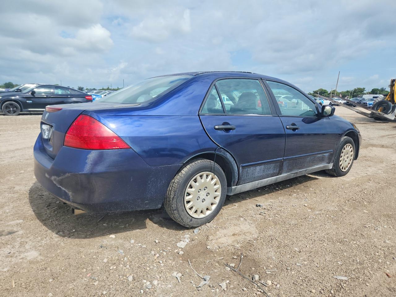 2007 Honda Accord Value Blue vin: 1HGCM56107A227256