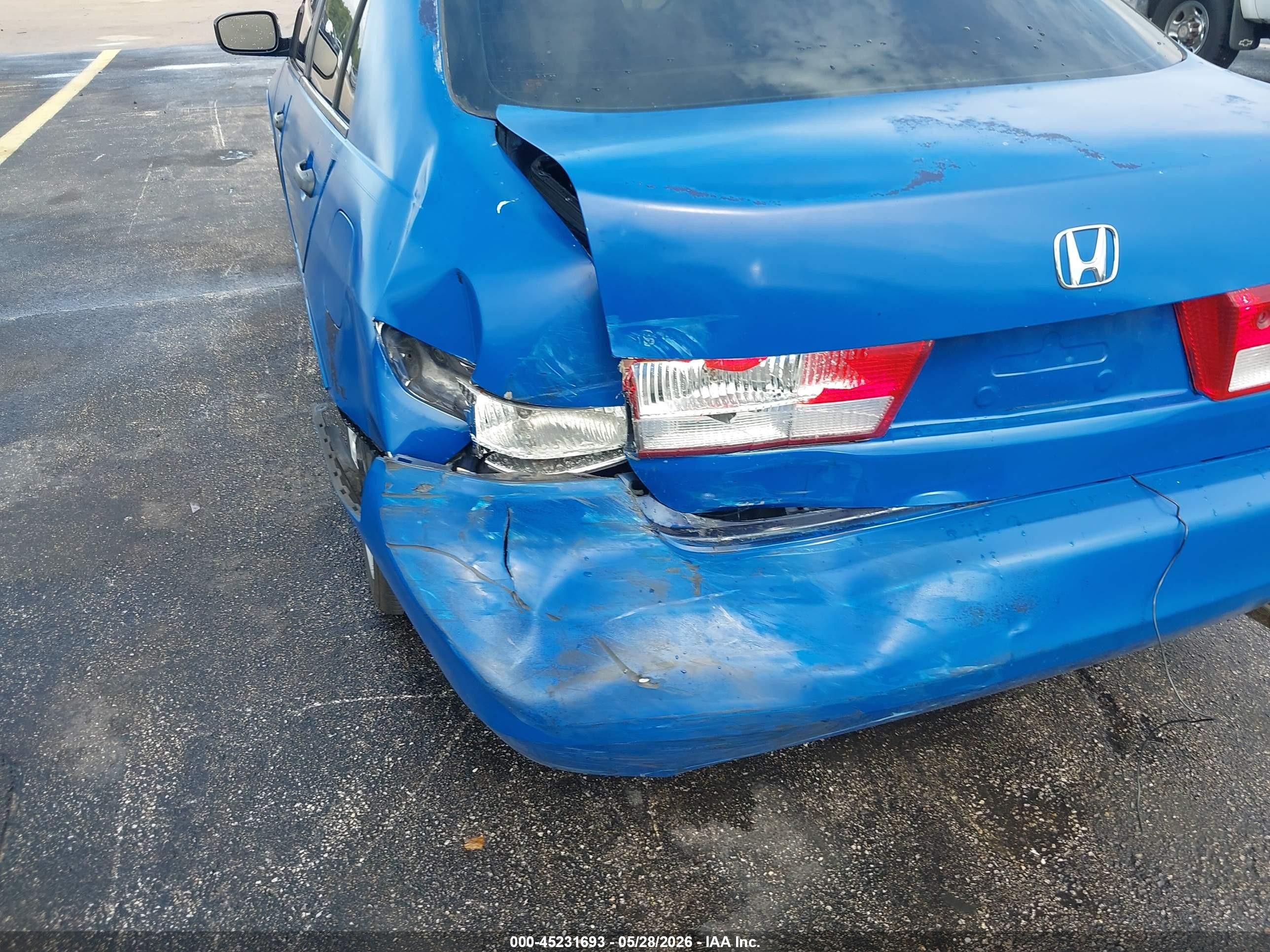 2004 Honda Accord 2.4 Dx Синий vin: 1HGCM56114A067769