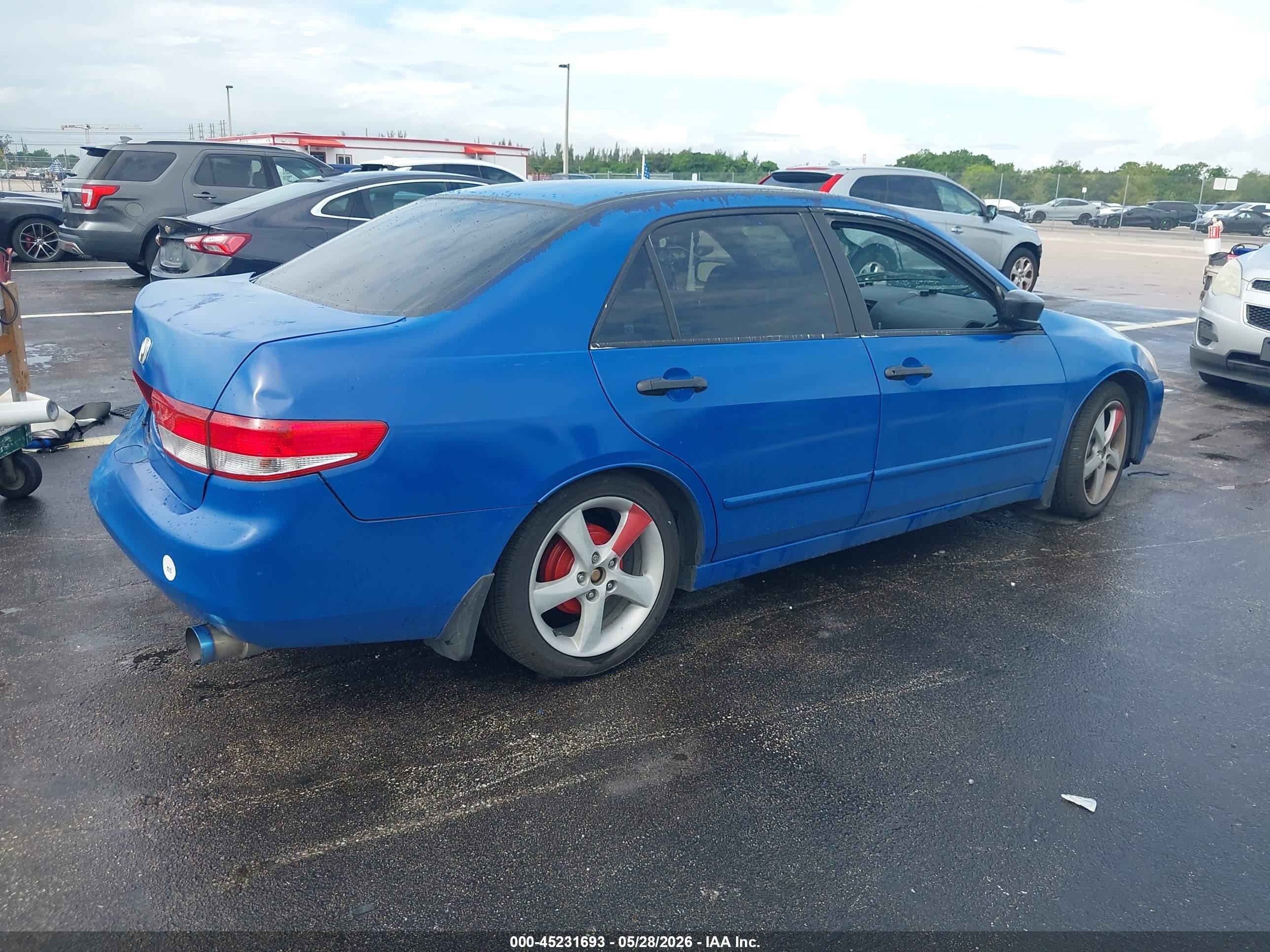 2004 Honda Accord 2.4 Dx Синий vin: 1HGCM56114A067769