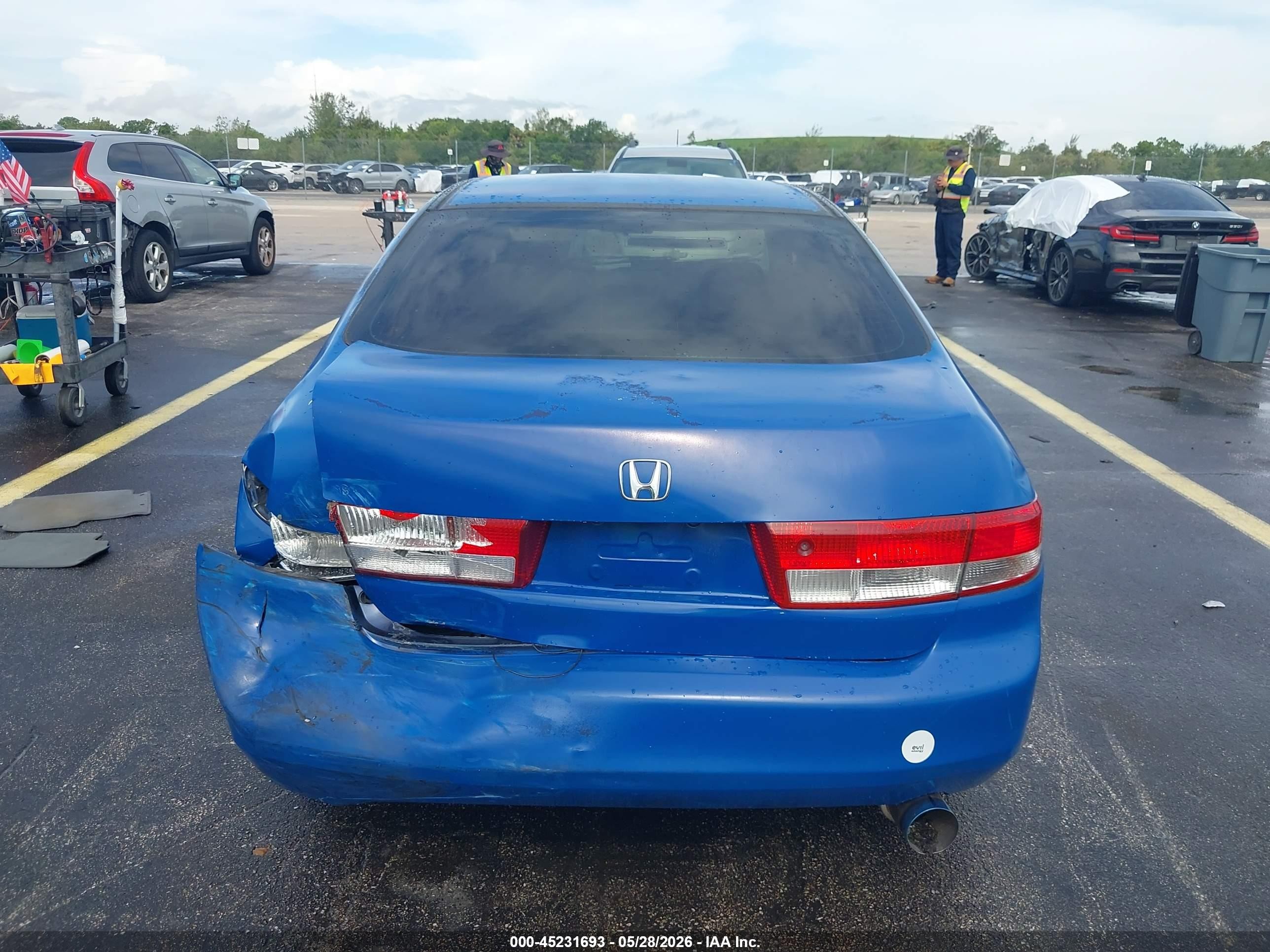 2004 Honda Accord 2.4 Dx Синий vin: 1HGCM56114A067769