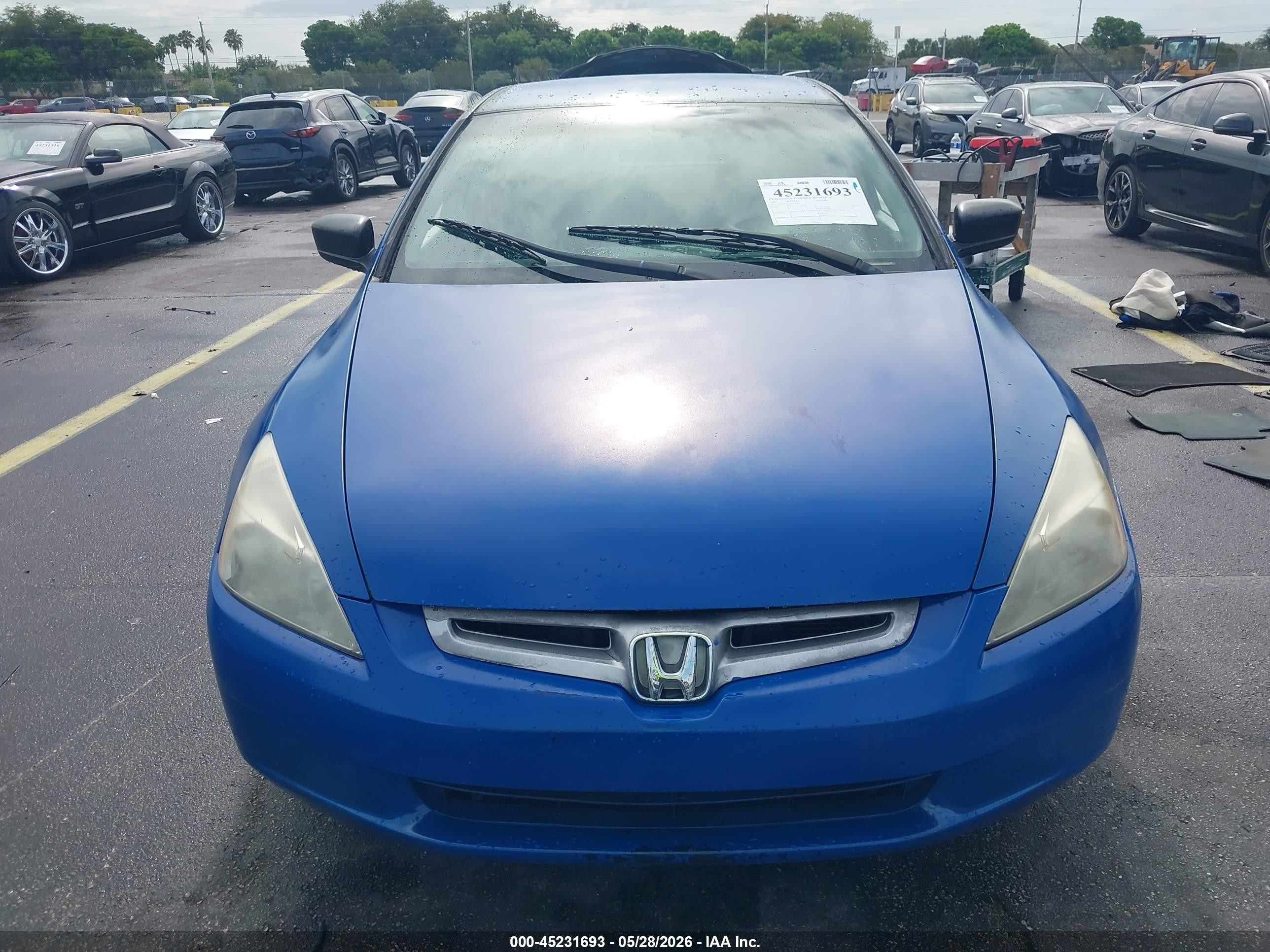 2004 Honda Accord 2.4 Dx Синий vin: 1HGCM56114A067769