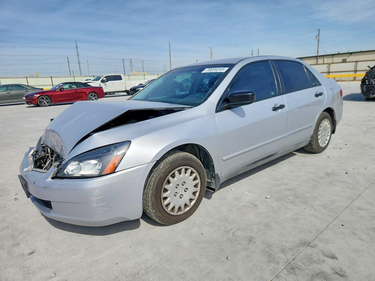 2005 Honda Accord Dx Silver vin: 1HGCM56115A058961