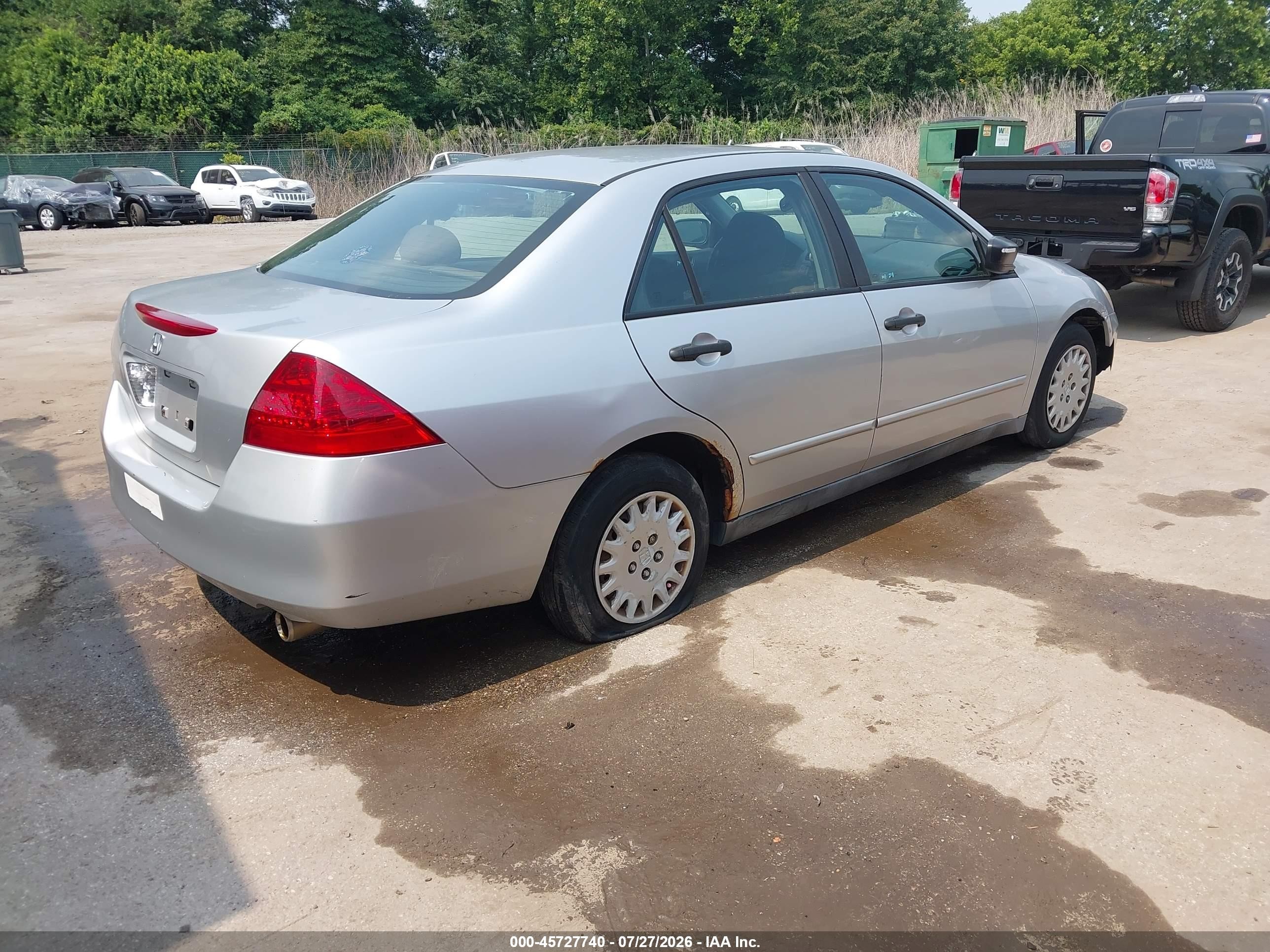 2006 Honda Accord 2.4 Vp Silver vin: 1HGCM56116A005307