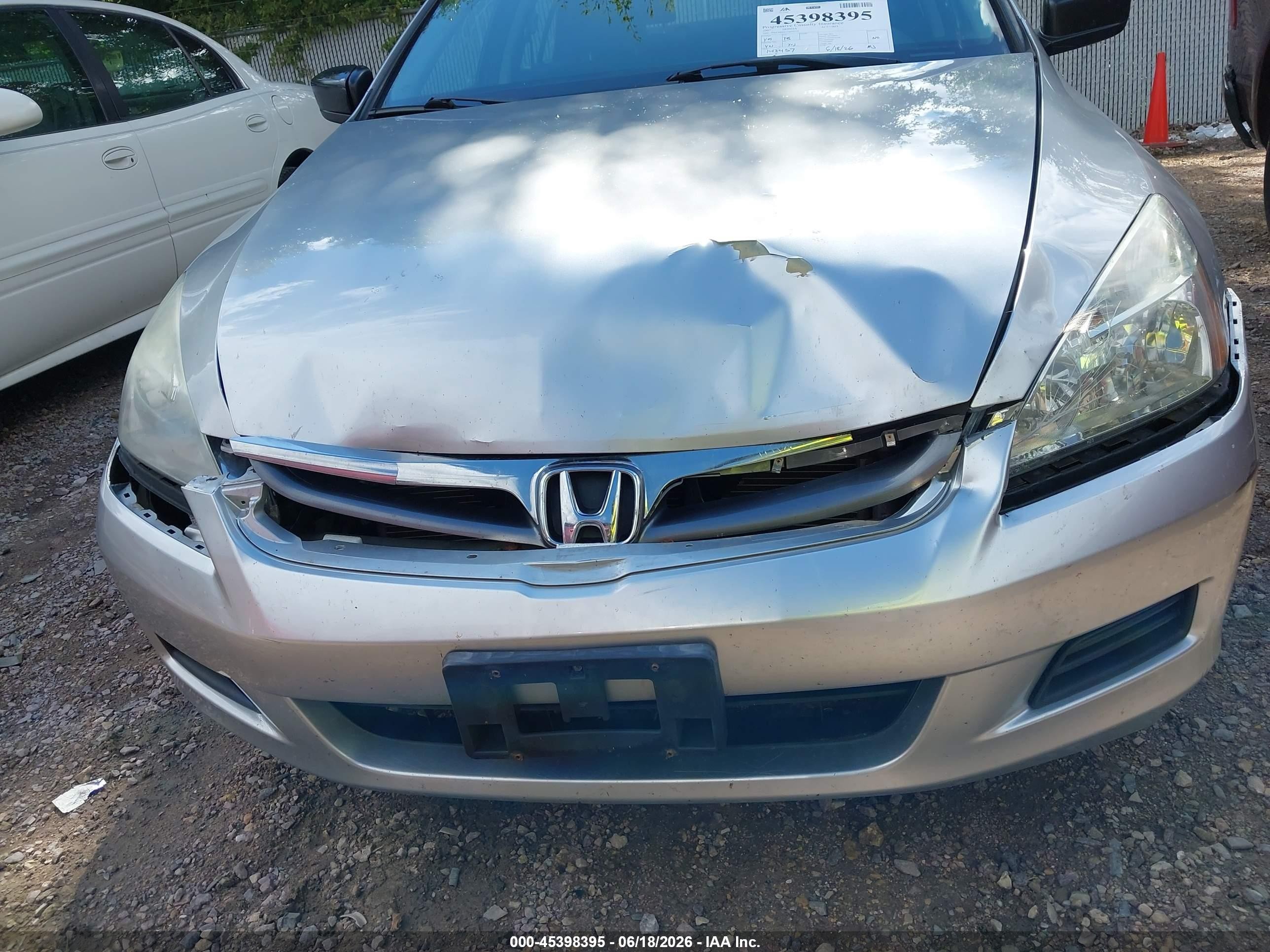 2007 Honda Accord 2.4 Vp Silver vin: 1HGCM56117A070773