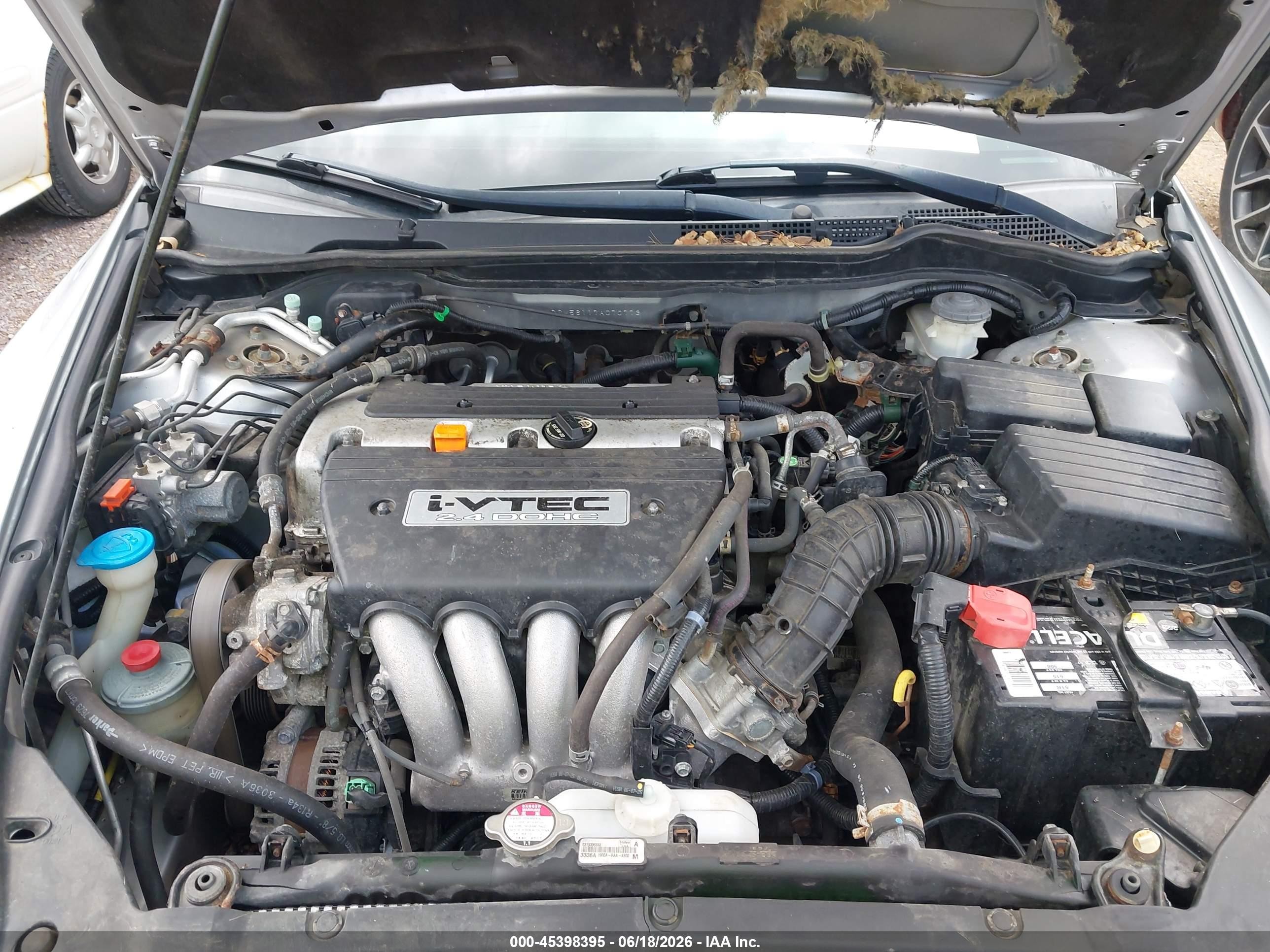 2007 Honda Accord 2.4 Vp Silver vin: 1HGCM56117A070773