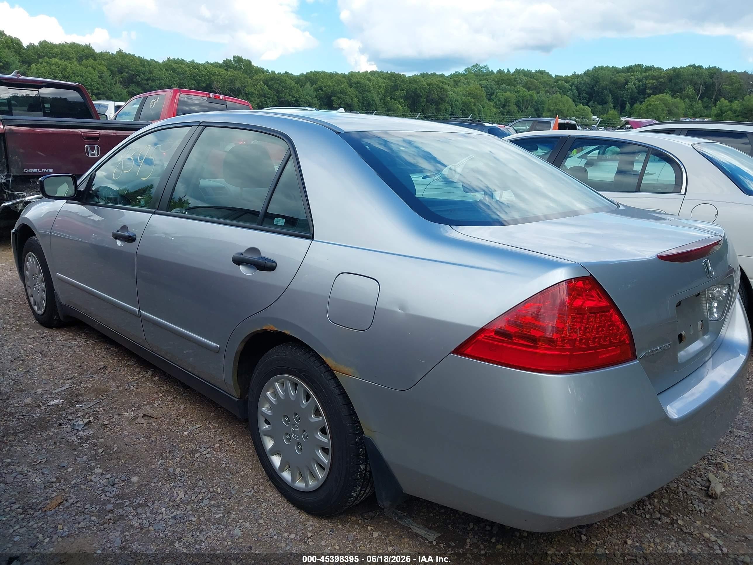 2007 Honda Accord 2.4 Vp Silver vin: 1HGCM56117A070773