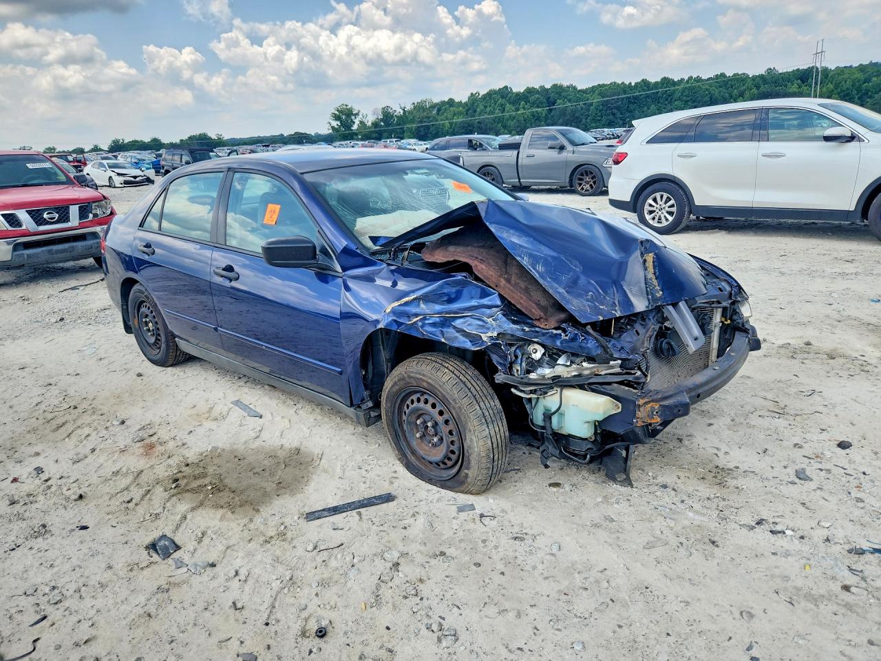 2004 Honda Accord Dx Blue vin: 1HGCM56124A096245