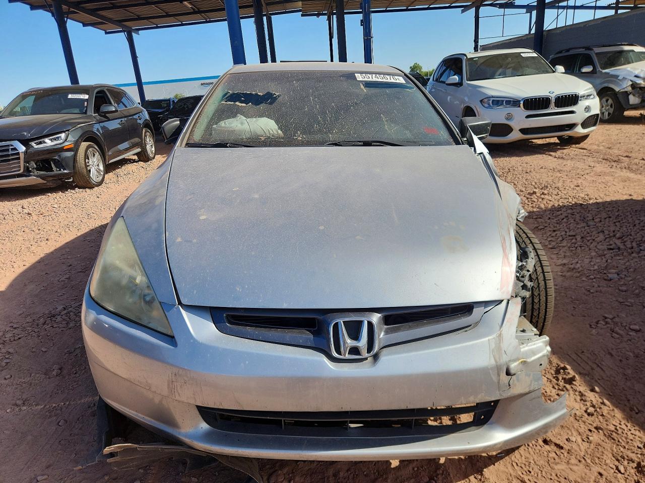 2005 Honda Accord Dx Silver vin: 1HGCM56125A009574