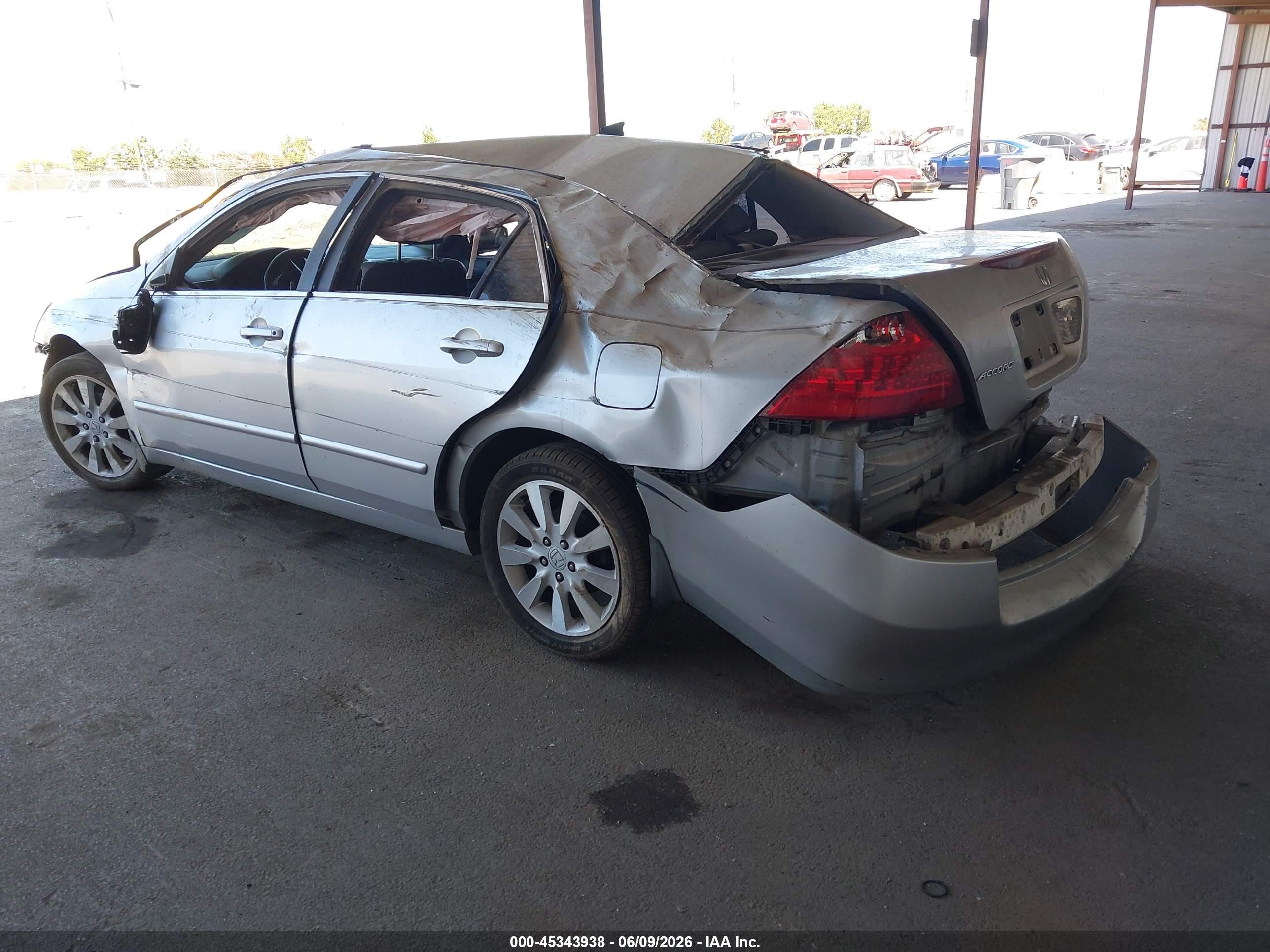 2007 Honda Accord 2.4 Vp Silver vin: 1HGCM56127A213035