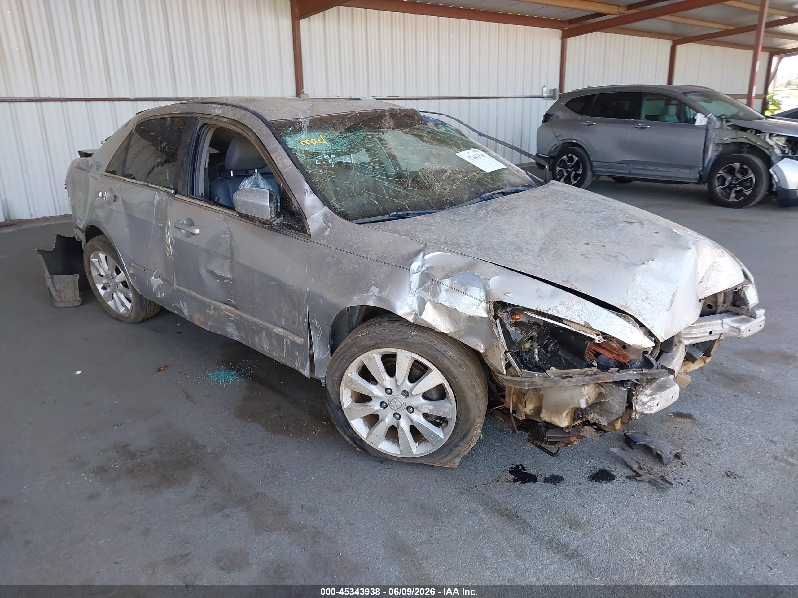 2007 Honda Accord 2.4 Vp Silver vin: 1HGCM56127A213035