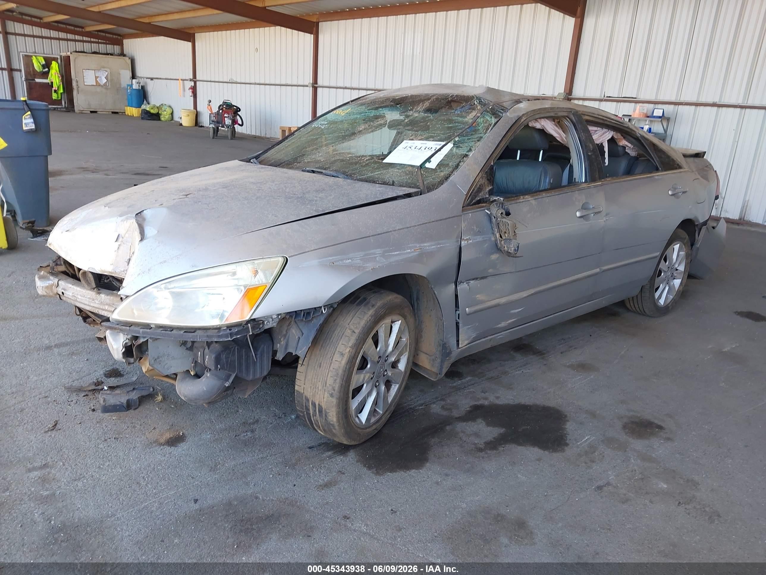 2007 Honda Accord 2.4 Vp Silver vin: 1HGCM56127A213035