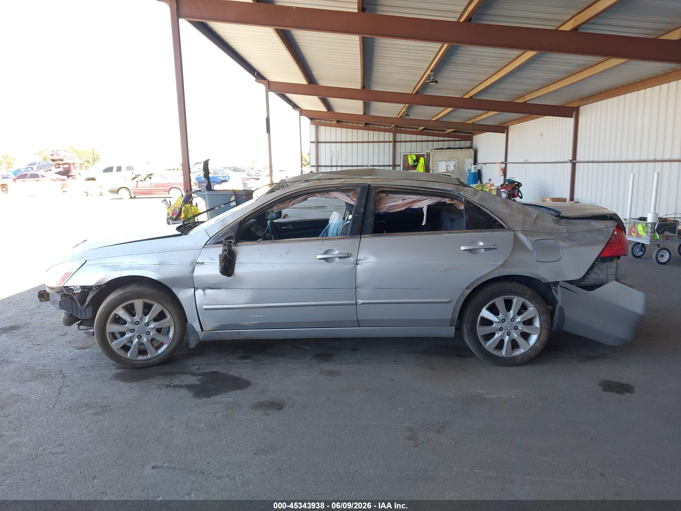 2007 Honda Accord 2.4 Vp Silver vin: 1HGCM56127A213035