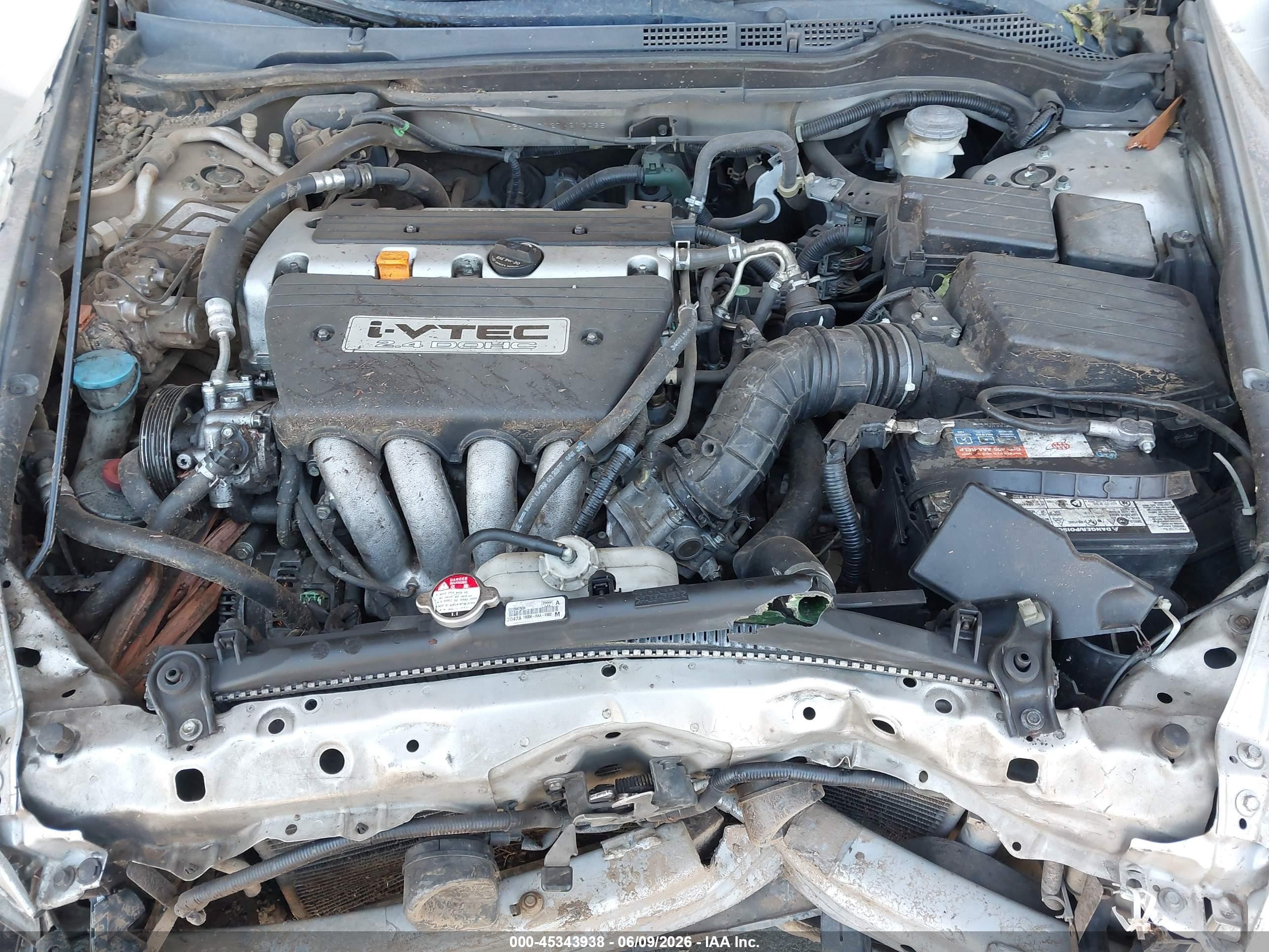 2007 Honda Accord 2.4 Vp Silver vin: 1HGCM56127A213035