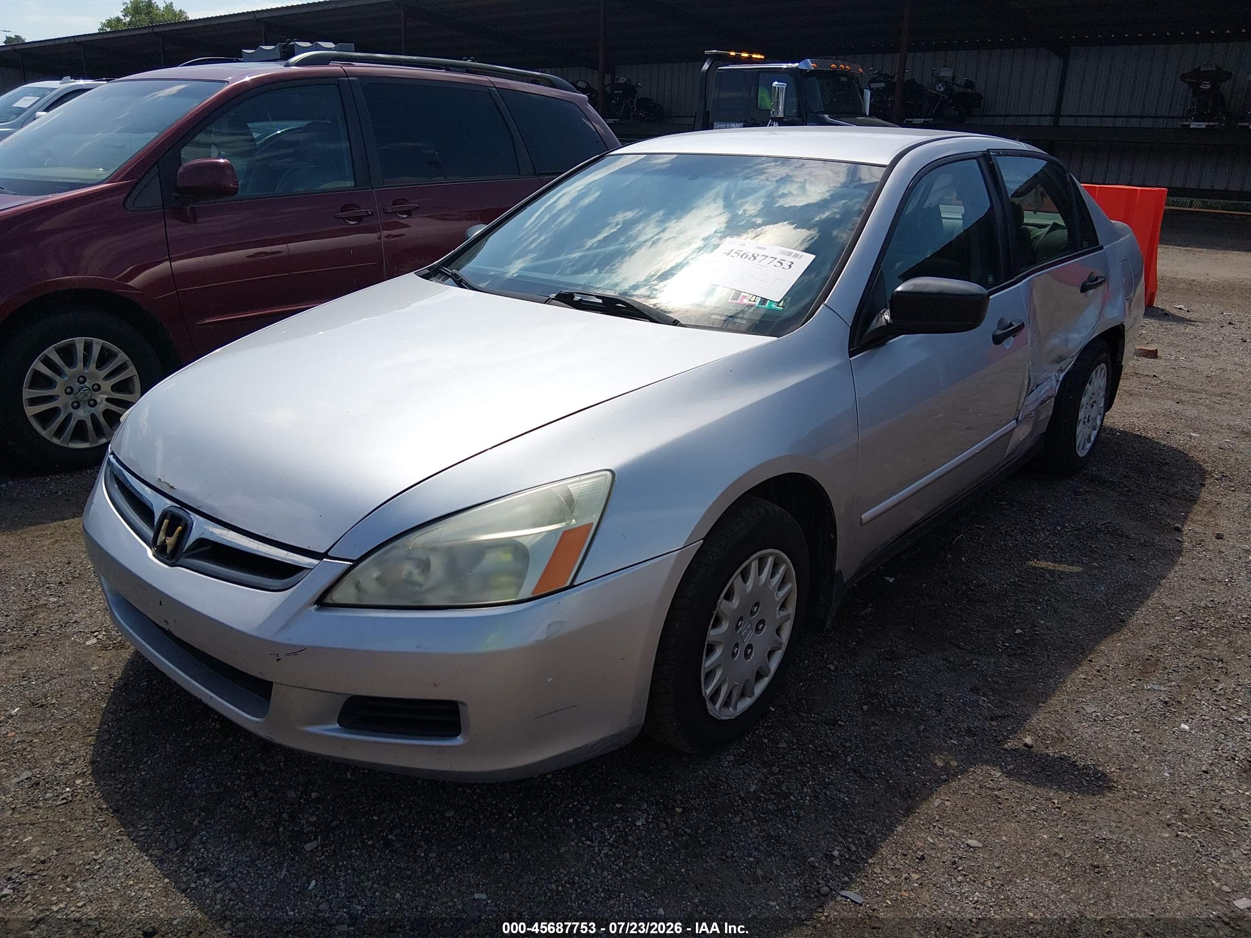 2006 Honda Accord 2.4 Vp Silver vin: 1HGCM56136A150090