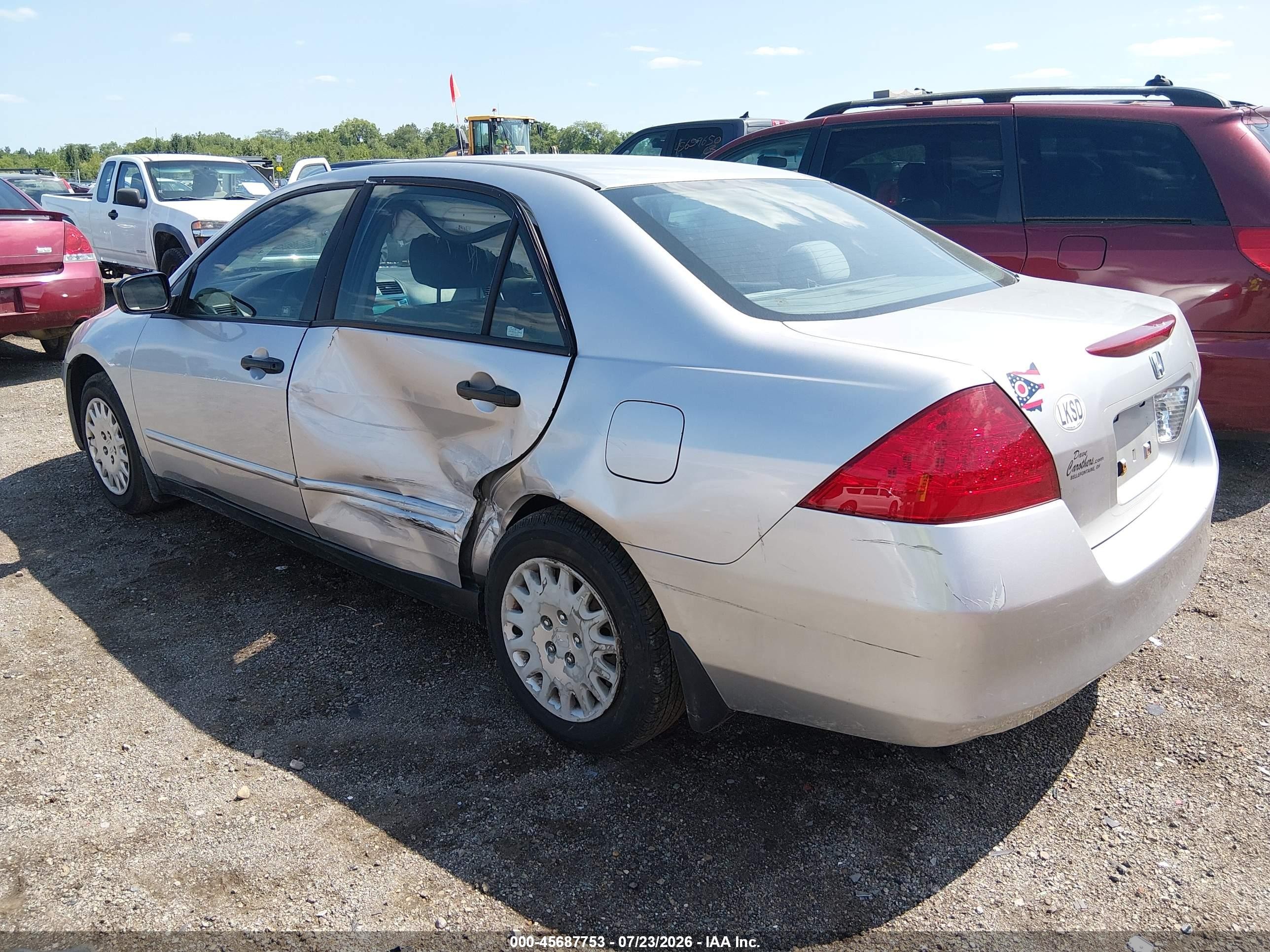 2006 Honda Accord 2.4 Vp Silver vin: 1HGCM56136A150090