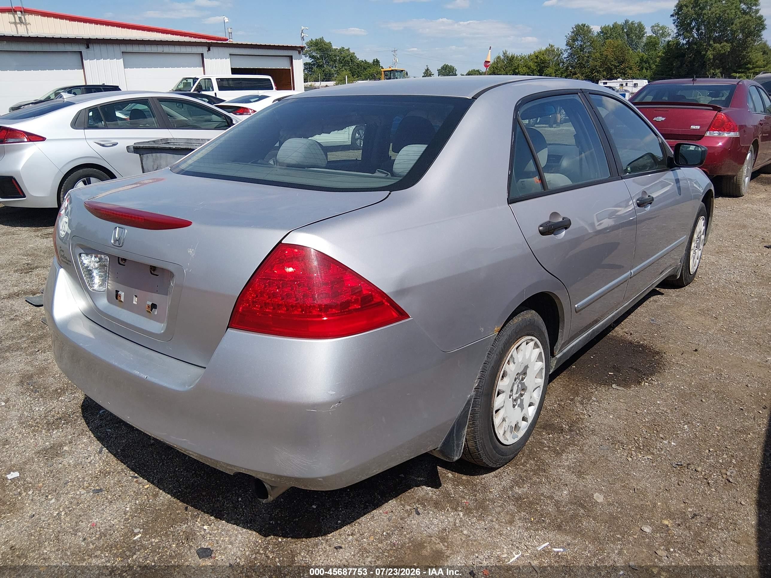 2006 Honda Accord 2.4 Vp Silver vin: 1HGCM56136A150090
