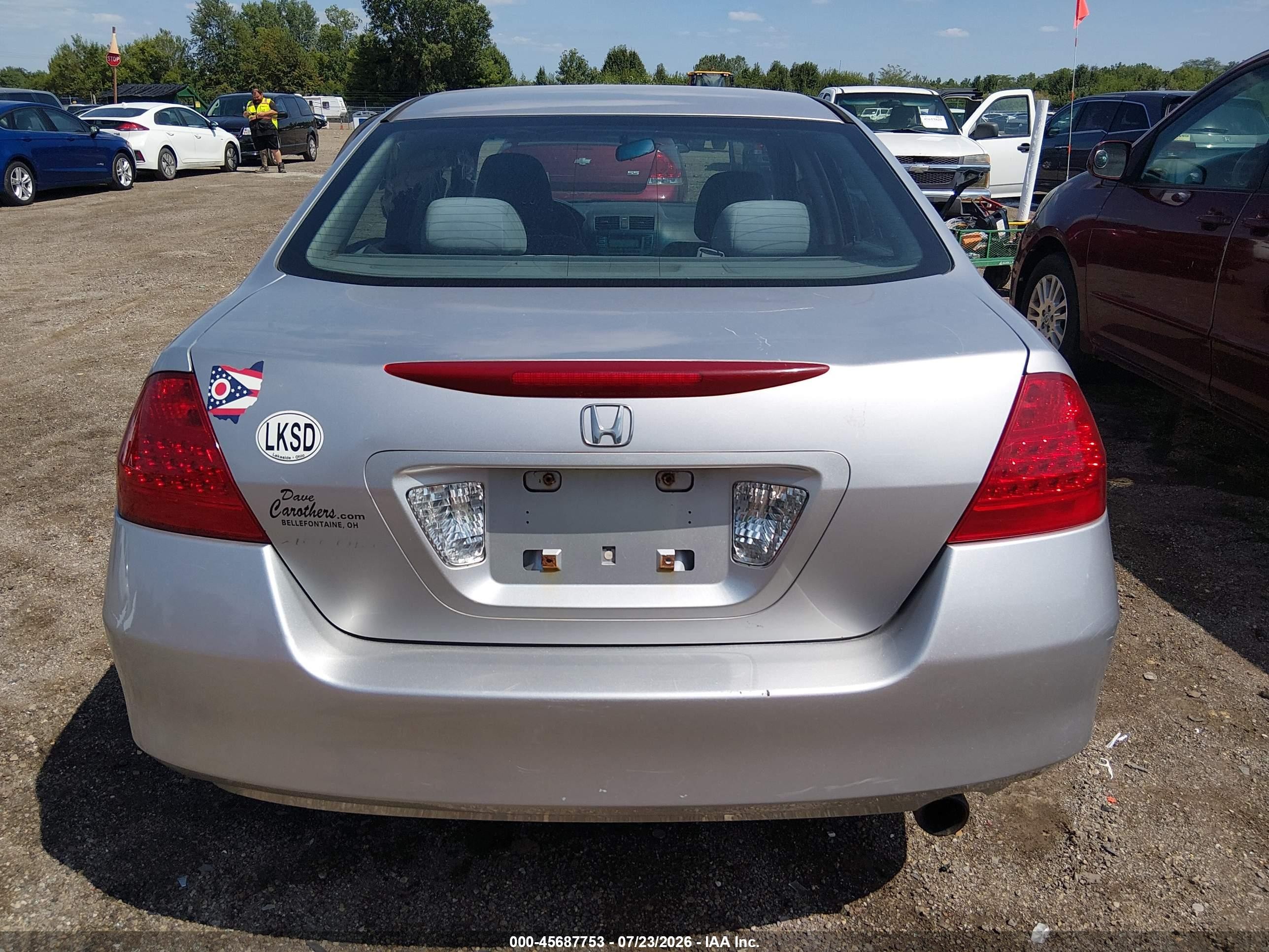 2006 Honda Accord 2.4 Vp Silver vin: 1HGCM56136A150090