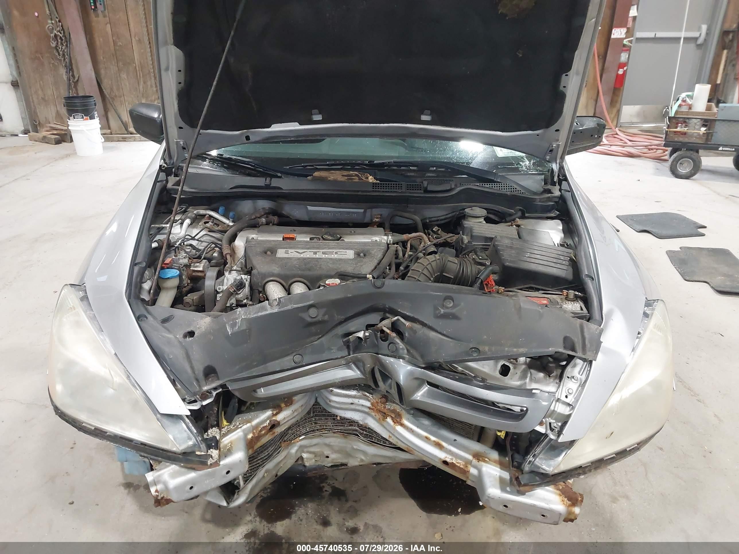 2005 Honda Accord 2.4 Dx Silver vin: 1HGCM56145A144765