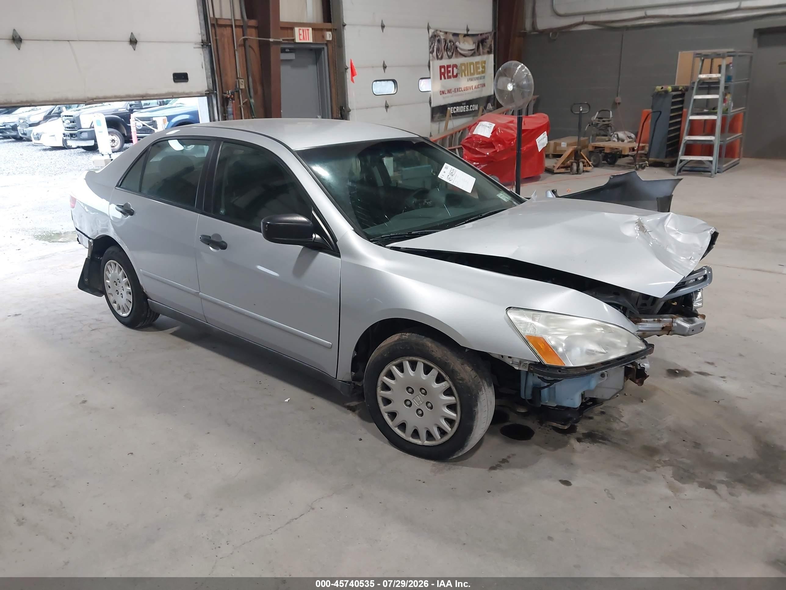 2005 Honda Accord 2.4 Dx Silver vin: 1HGCM56145A144765