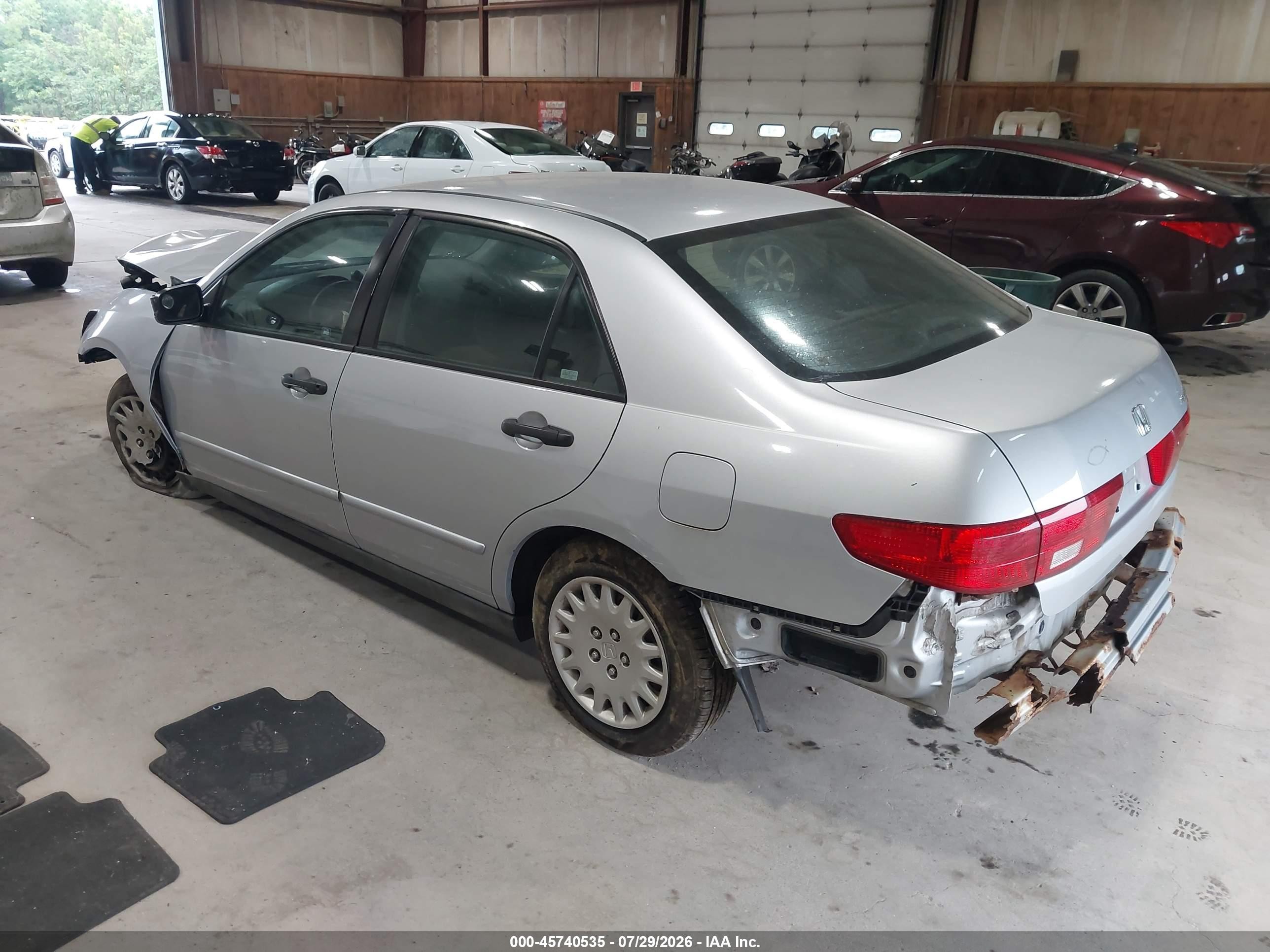 2005 Honda Accord 2.4 Dx Silver vin: 1HGCM56145A144765