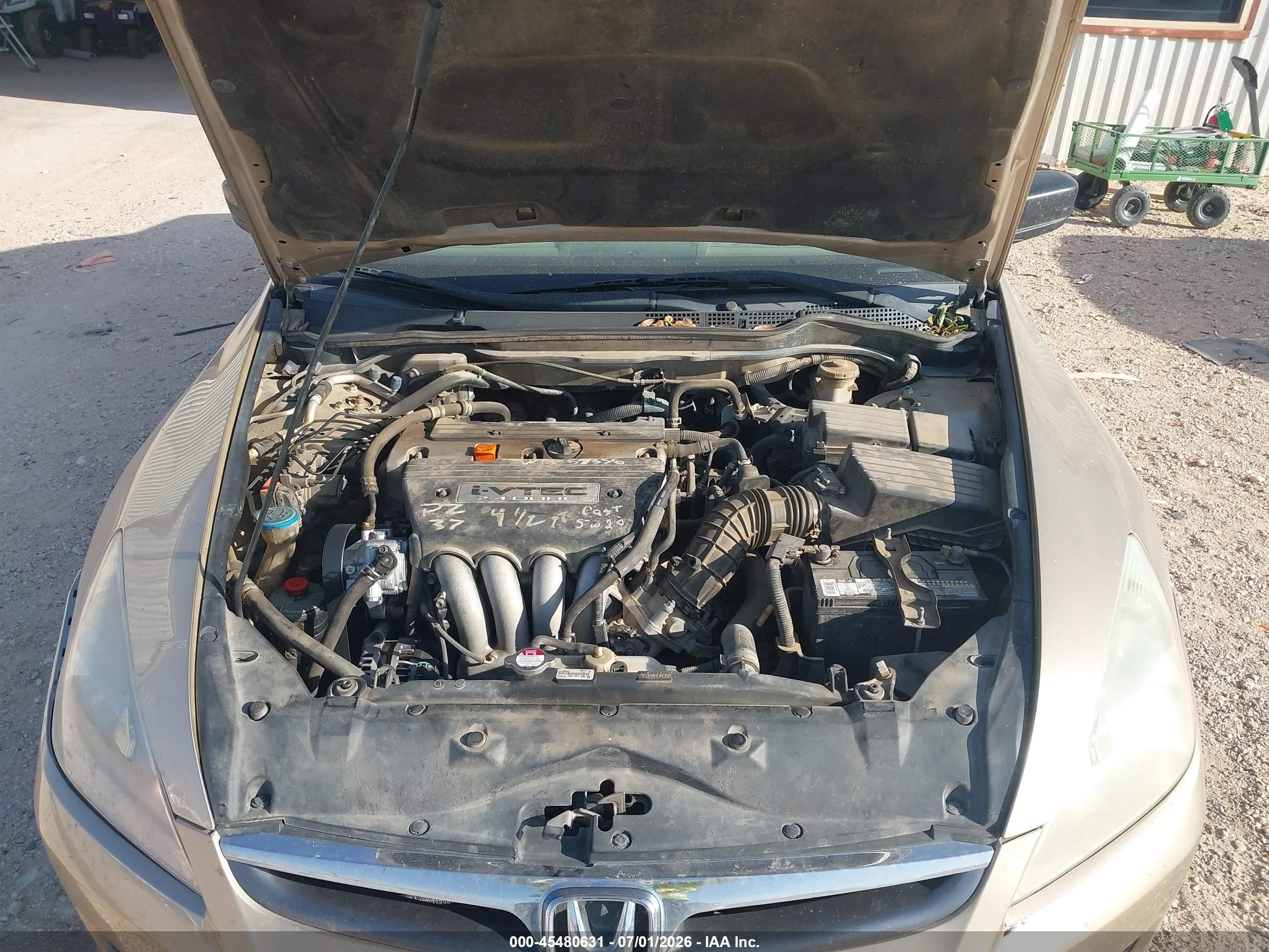 2006 Honda Accord 2.4 Vp Gold vin: 1HGCM56146A055165