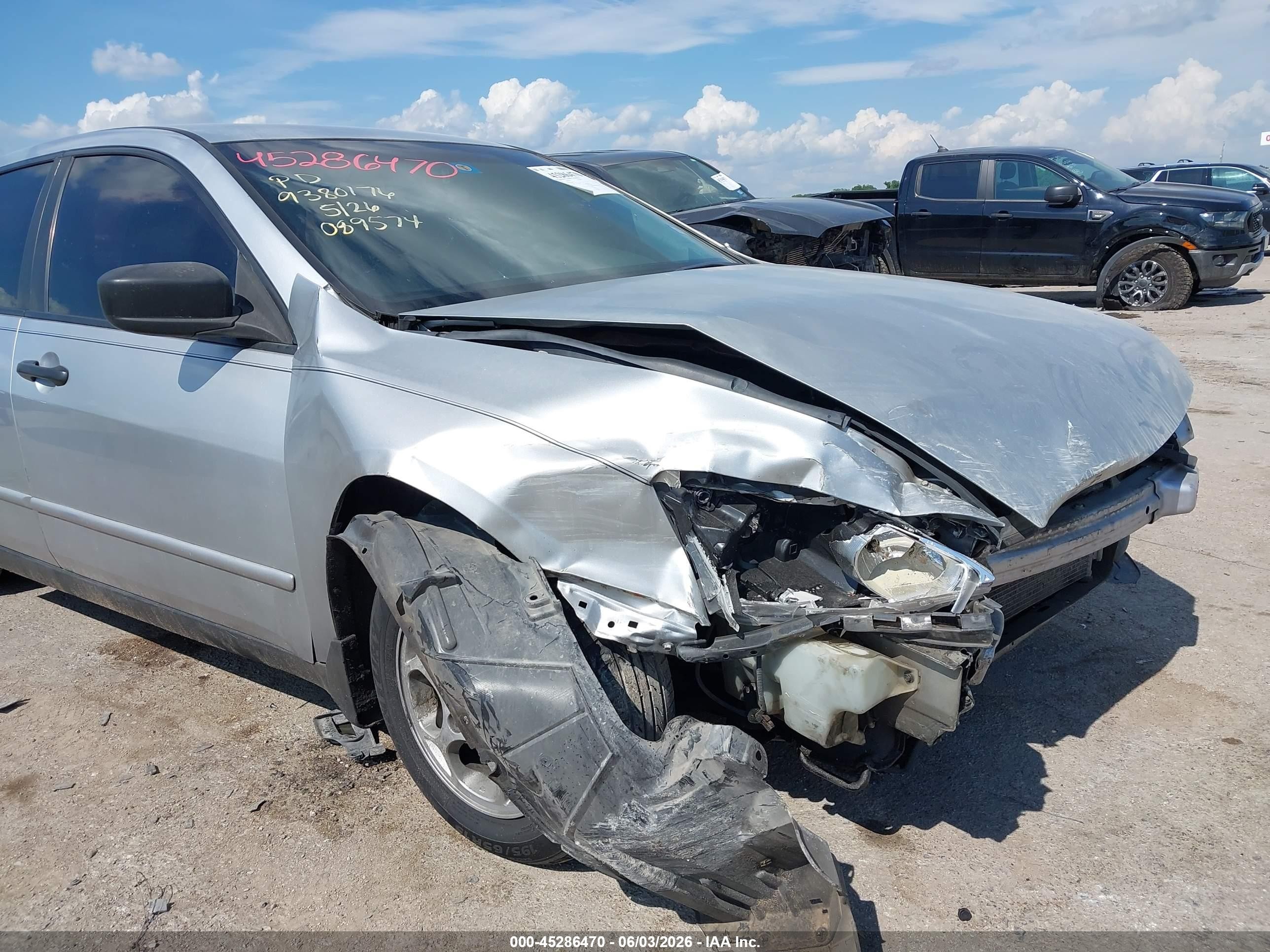 2006 Honda Accord 2.4 Vp Silver vin: 1HGCM56146A089574