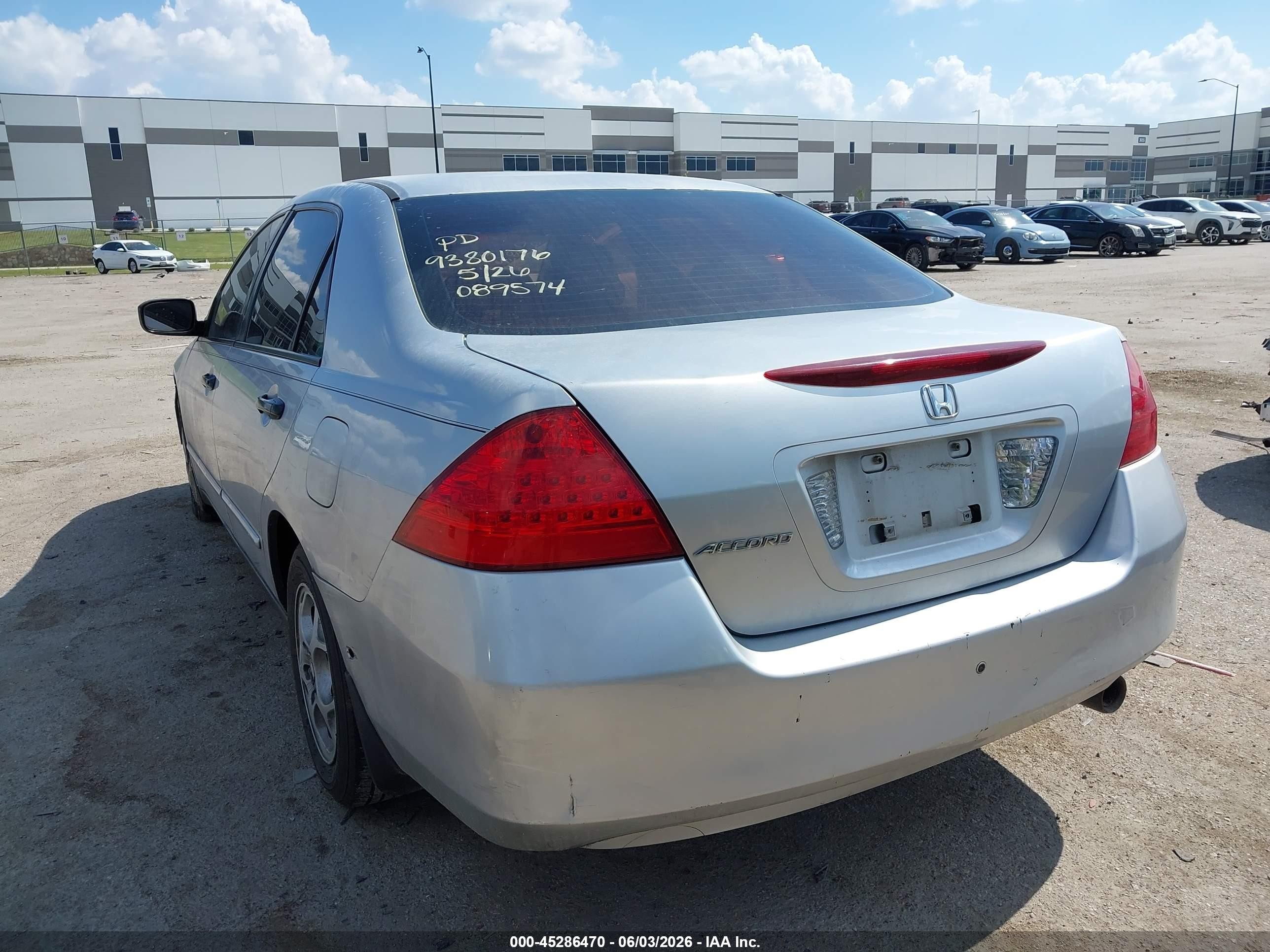 2006 Honda Accord 2.4 Vp Silver vin: 1HGCM56146A089574