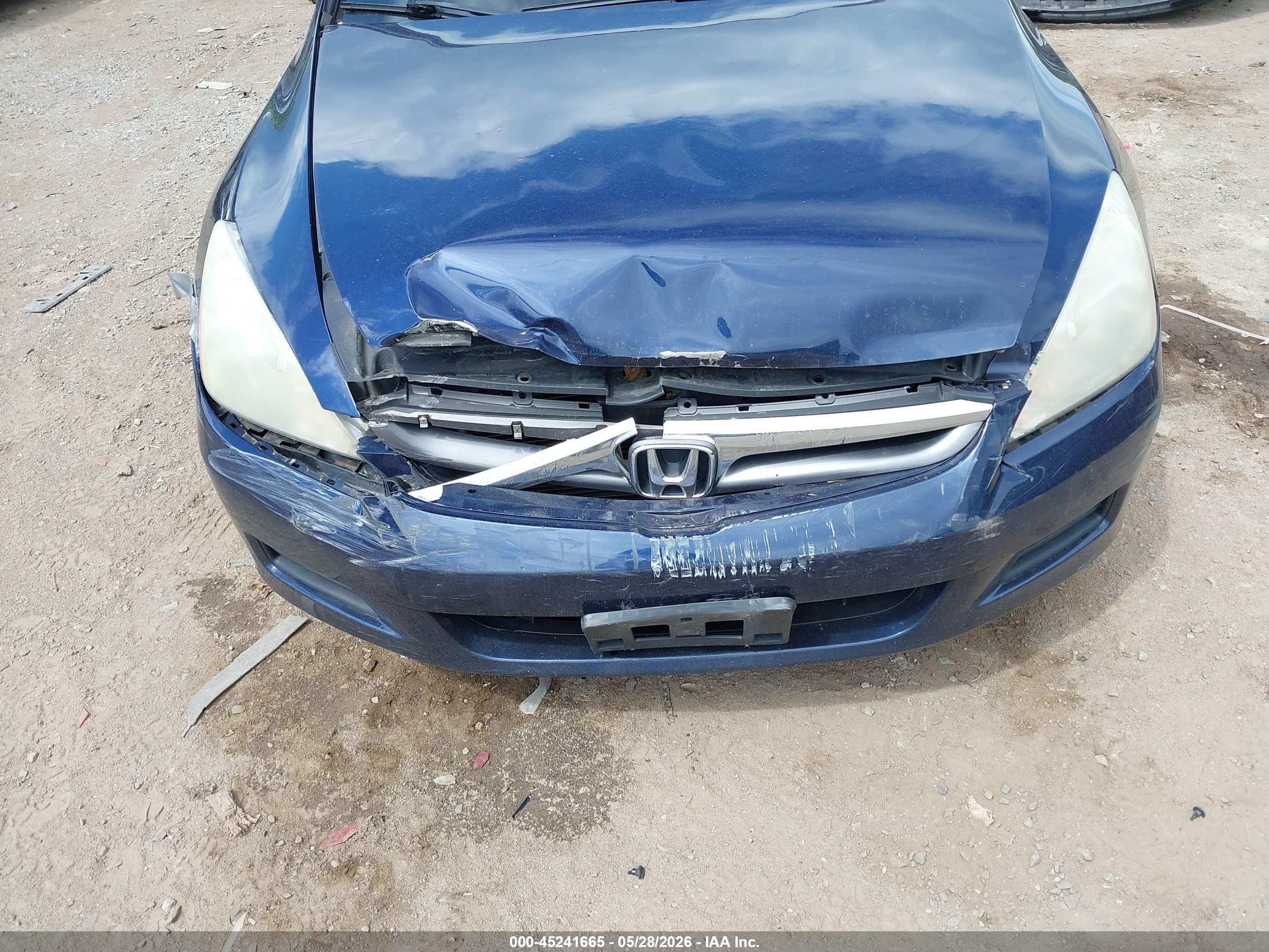 2007 Honda Accord 2.4 Vp Dark Blue vin: 1HGCM56147A160032