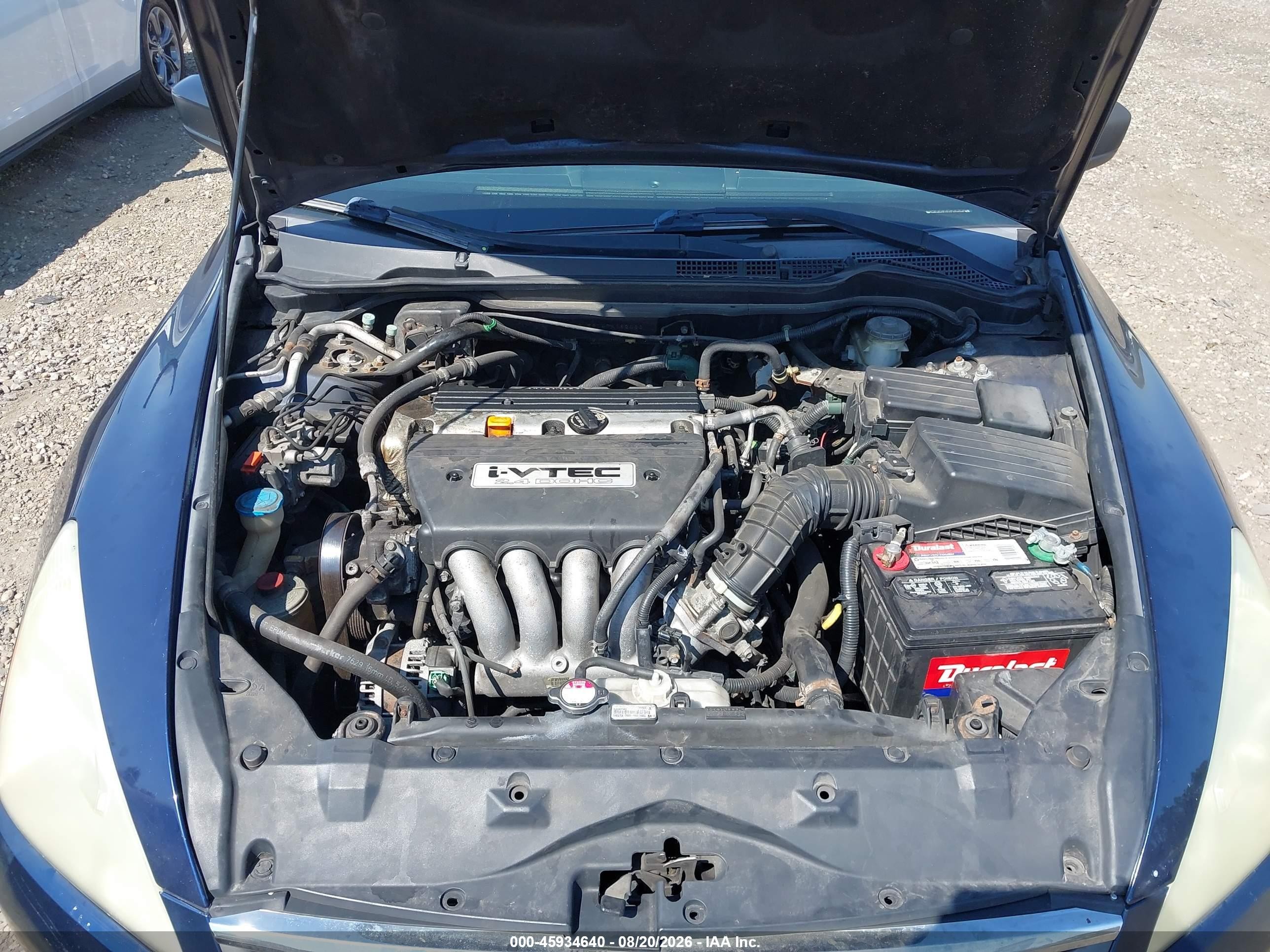 2007 Honda Accord 2.4 Vp Blue vin: 1HGCM56147A182063