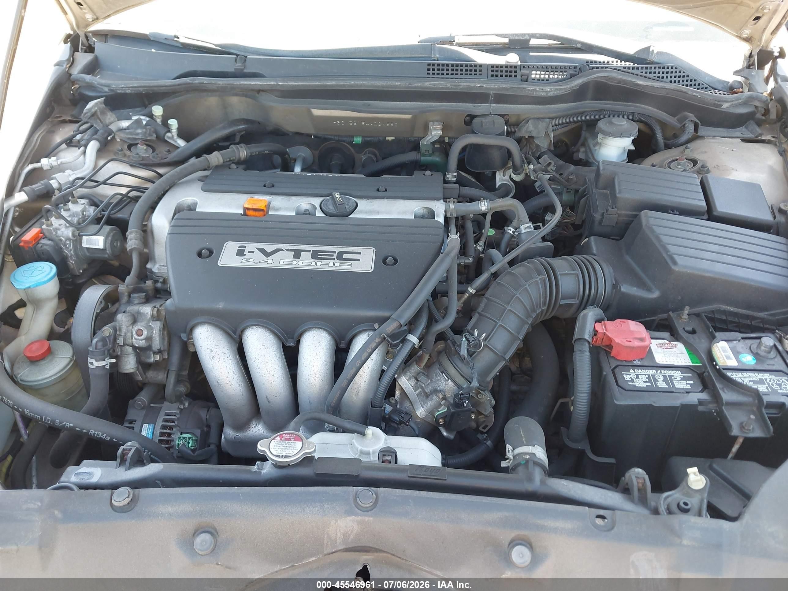 2004 Honda Accord 2.4 Dx Brown vin: 1HGCM56154A034550